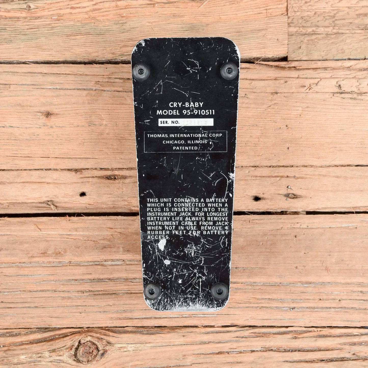 Thomas Organ Co. Cry-Baby Model 95-910511 Wah Pedal 1970s Effects and Pedals / Wahs and Filters