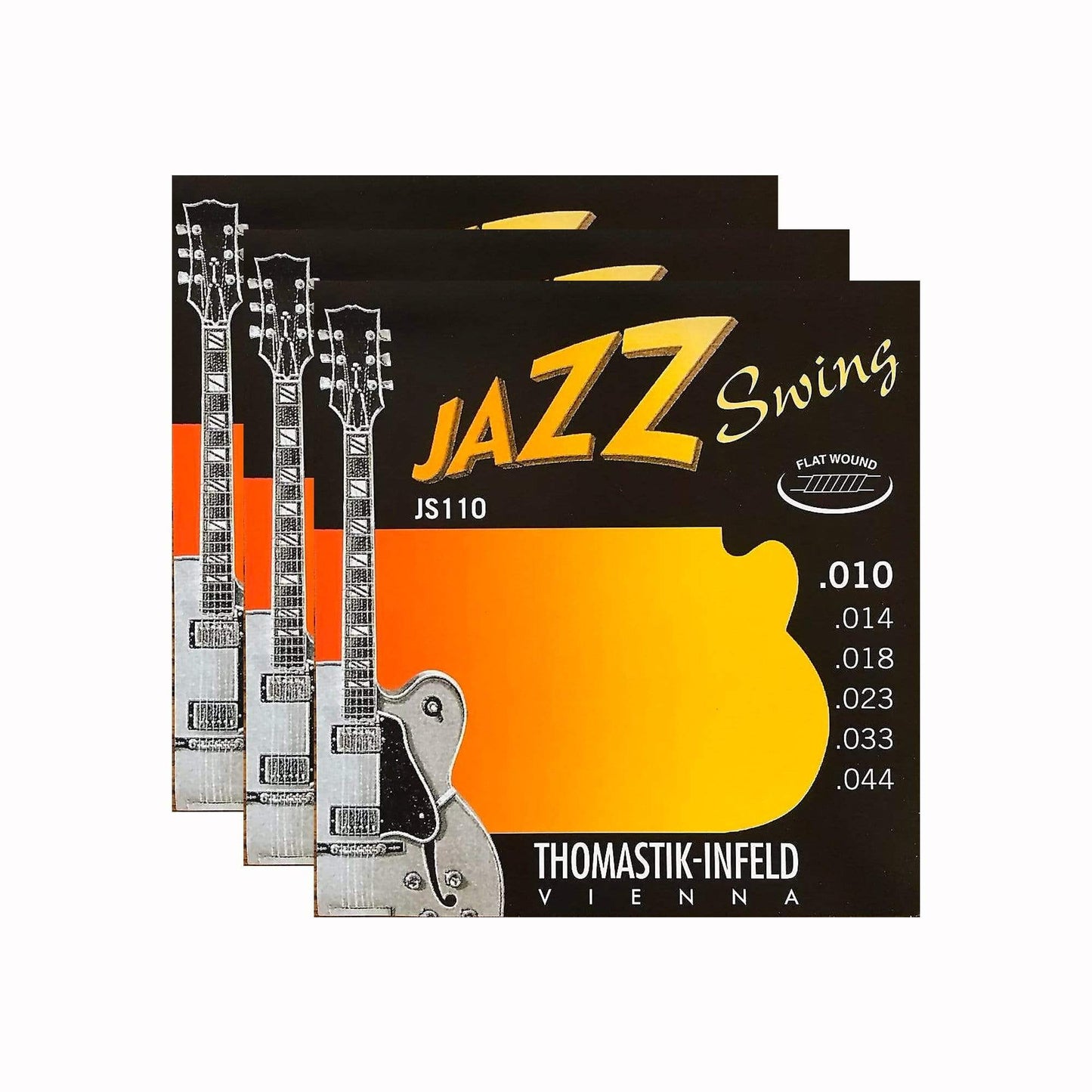 Thomastik JS110 Jazz Swing Flat 10-44 3 Pack Bundle Accessories / Strings / Guitar Strings