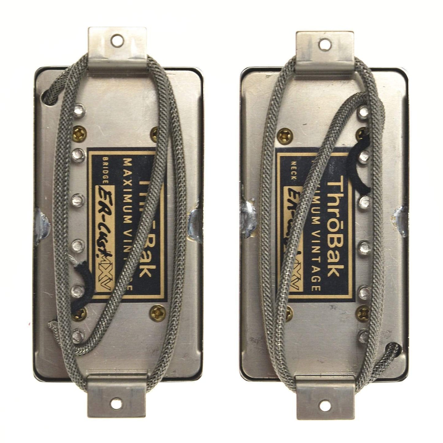 ThroBak ER-Custom Shiny Nickel Pair Parts / Guitar Pickups