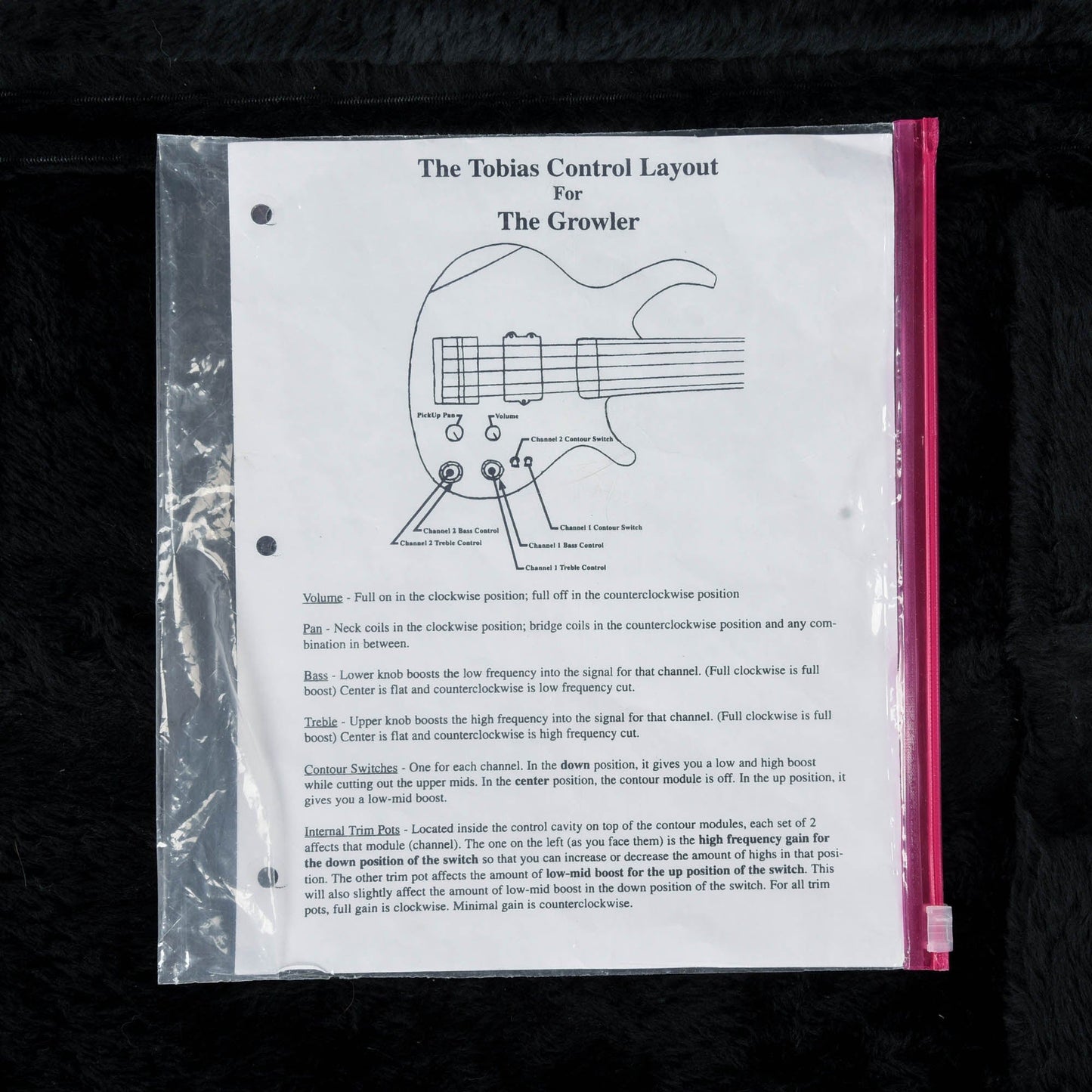 Tobias Growler 5 Natural Bass Guitars / 5-String or More