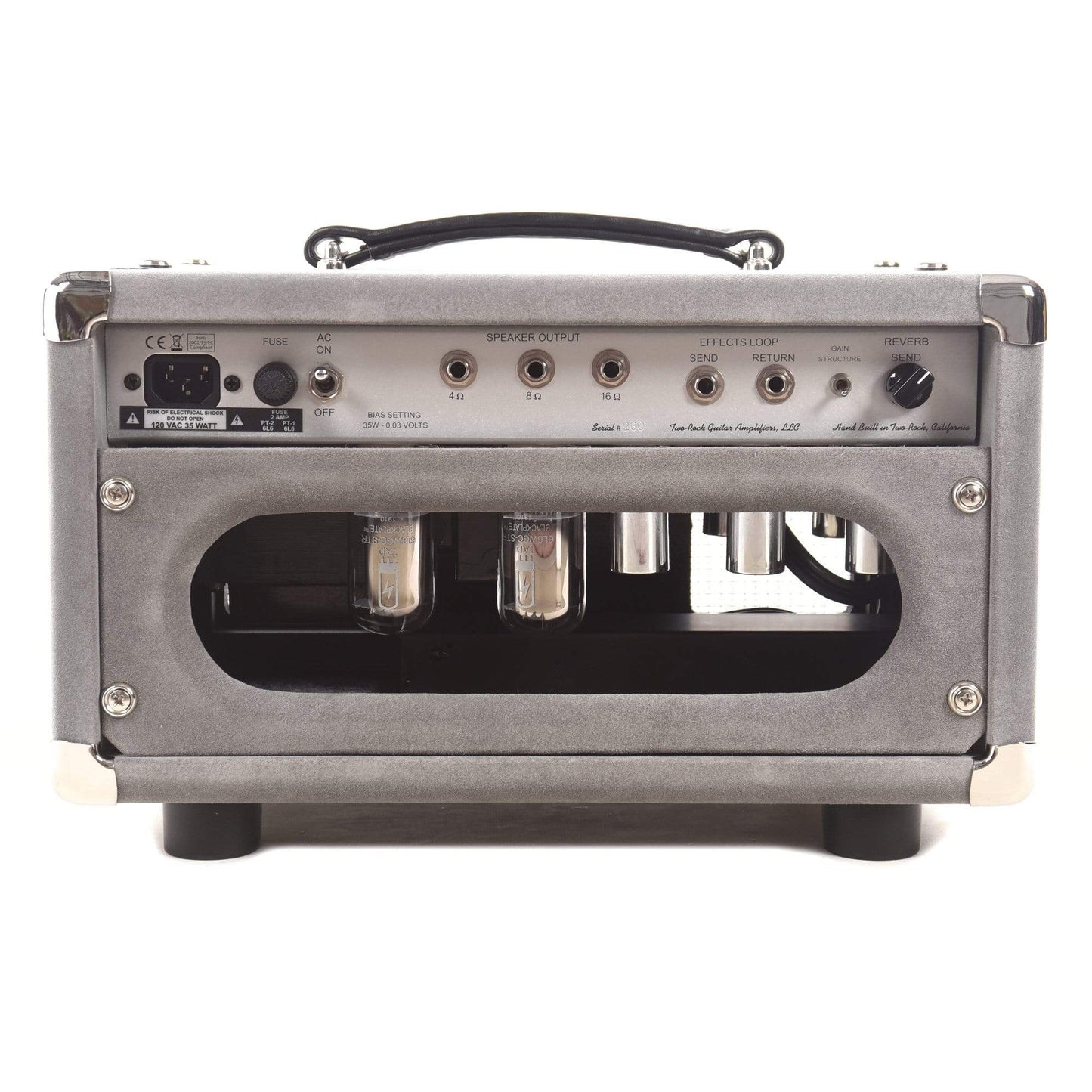 Two Rock Studio Signature 35W Head Silver Anodize Chasis w/Grey Suede Cover & Silver Knobs Amps / Guitar Heads