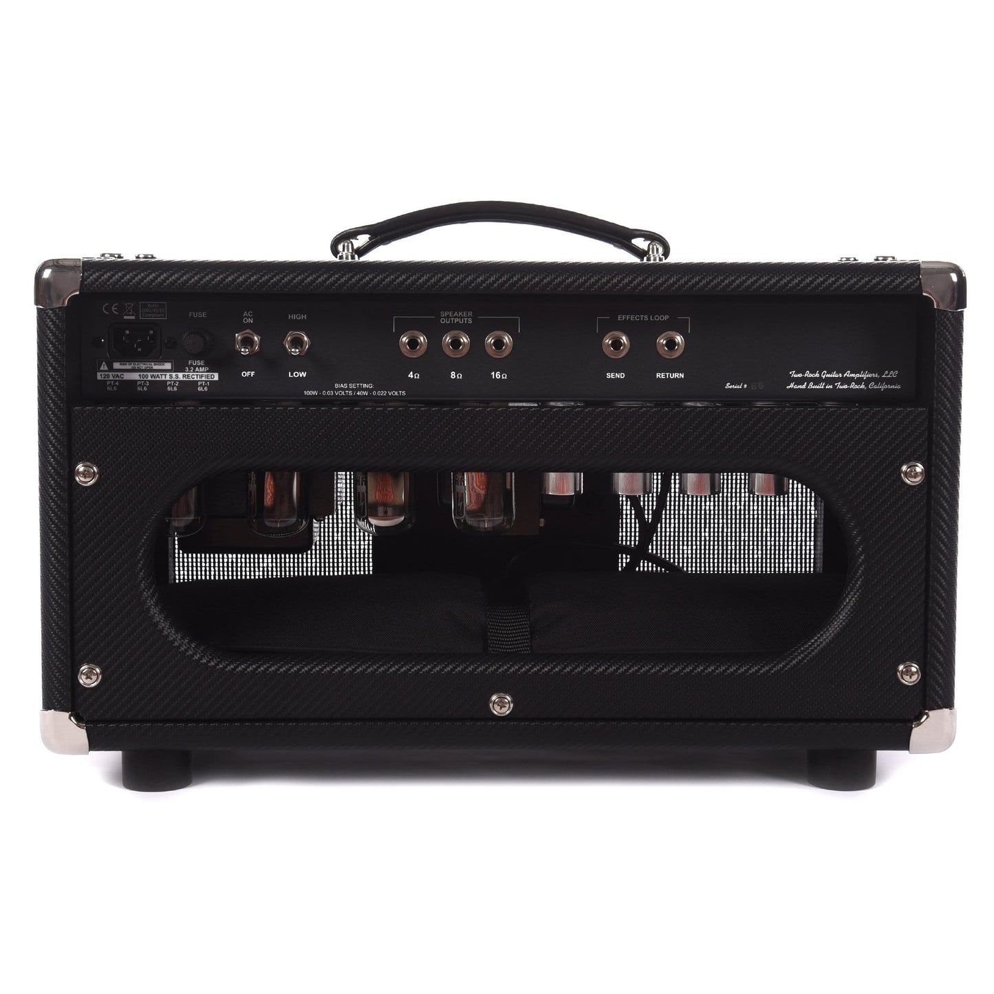 Two Rock Traditional Clean Head Black Carbon Fiber w/Black Matrix Grill Cloth Amps / Guitar Heads