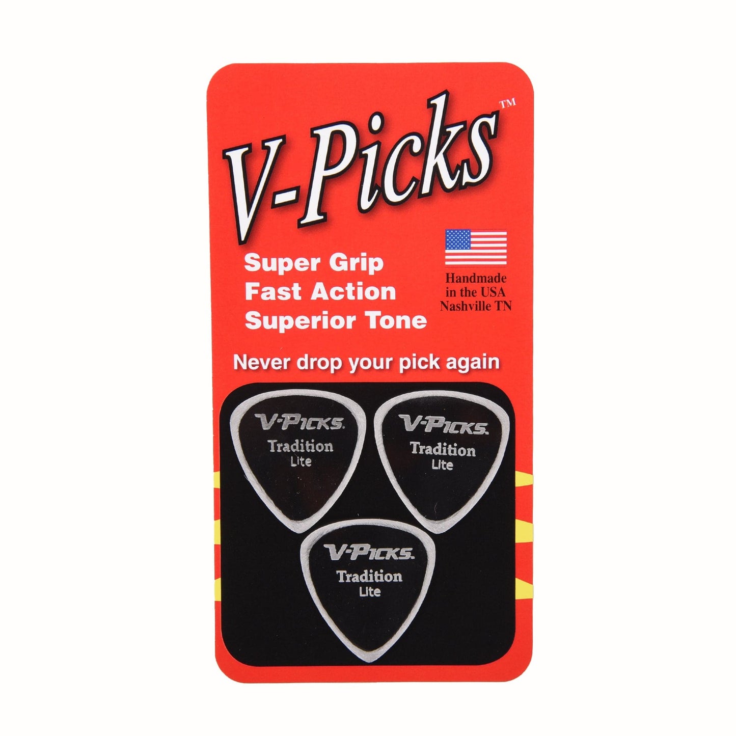 V-Picks Tradition Guitar Pick Sapphire Blue (3) Accessories / Picks
