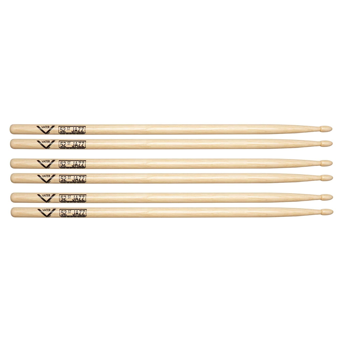 Vater 52nd St Jazz Drum Sticks (3 Pair Bundle) Drums and Percussion / Parts and Accessories / Drum Sticks and Mallets