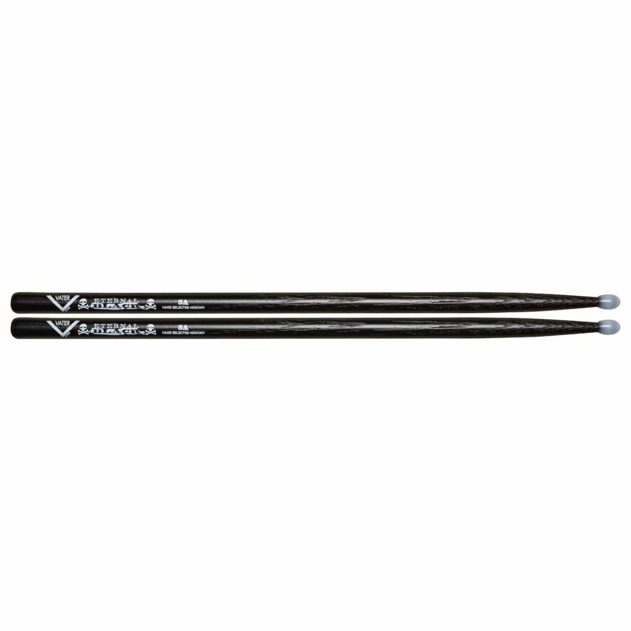 Vater 5A Eternal Black Wood Tip Drum Sticks Drums and Percussion / Parts and Accessories / Drum Sticks and Mallets