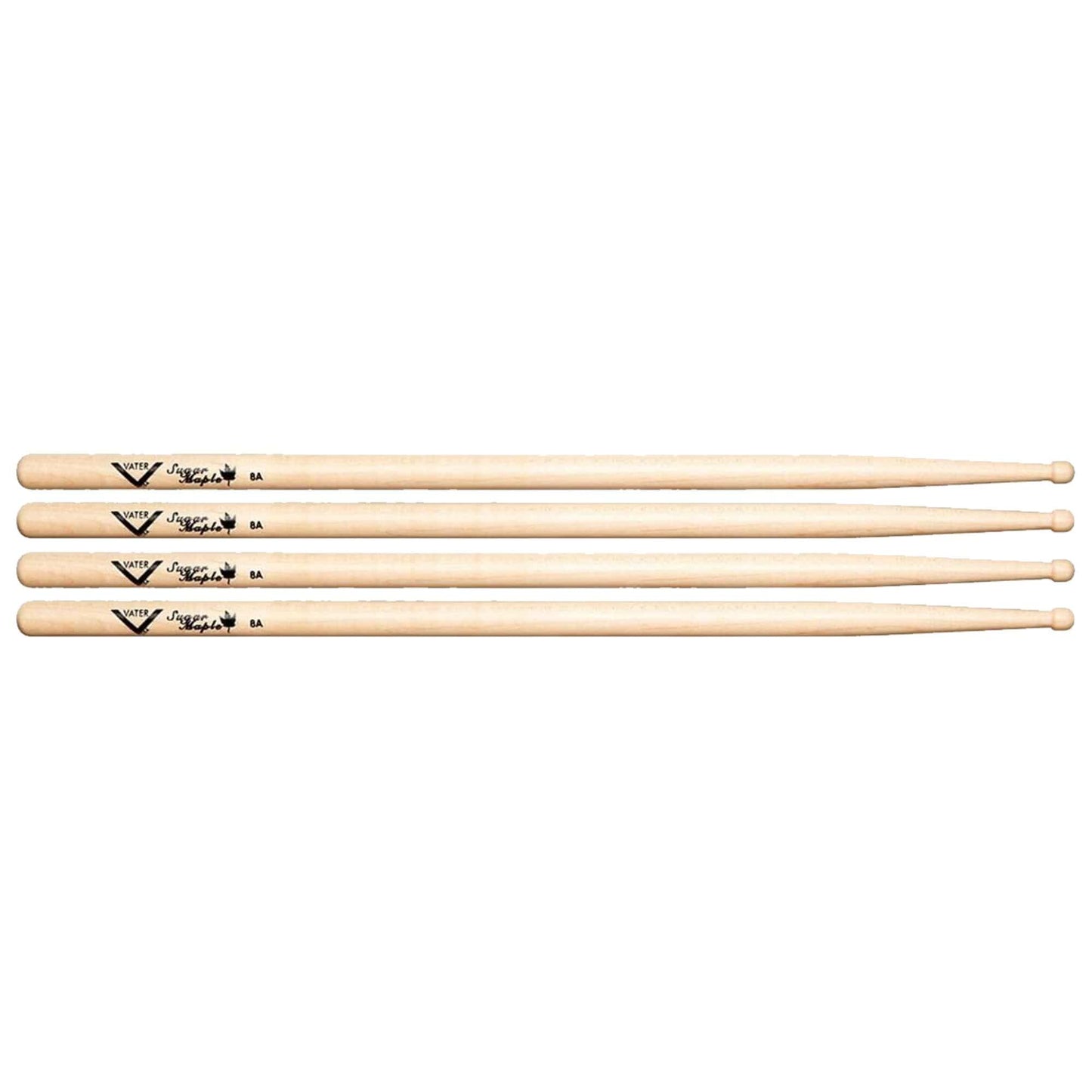 Vater 8A Sugar Maple Wood Tip Drum Sticks (2 Pair Bundle) Drums and Percussion / Parts and Accessories / Drum Sticks and Mallets