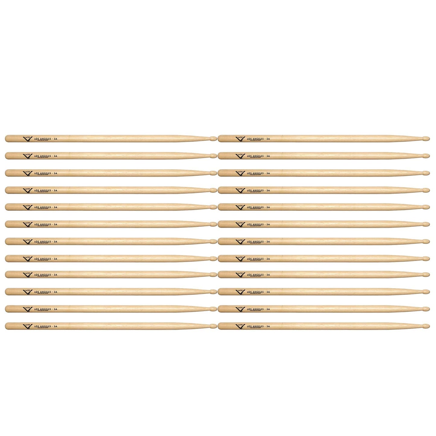 Vater Hickory Los Angeles 5A Wood Tip Drum Sticks (12 Pair Bundle) Drums and Percussion / Parts and Accessories / Drum Sticks and Mallets
