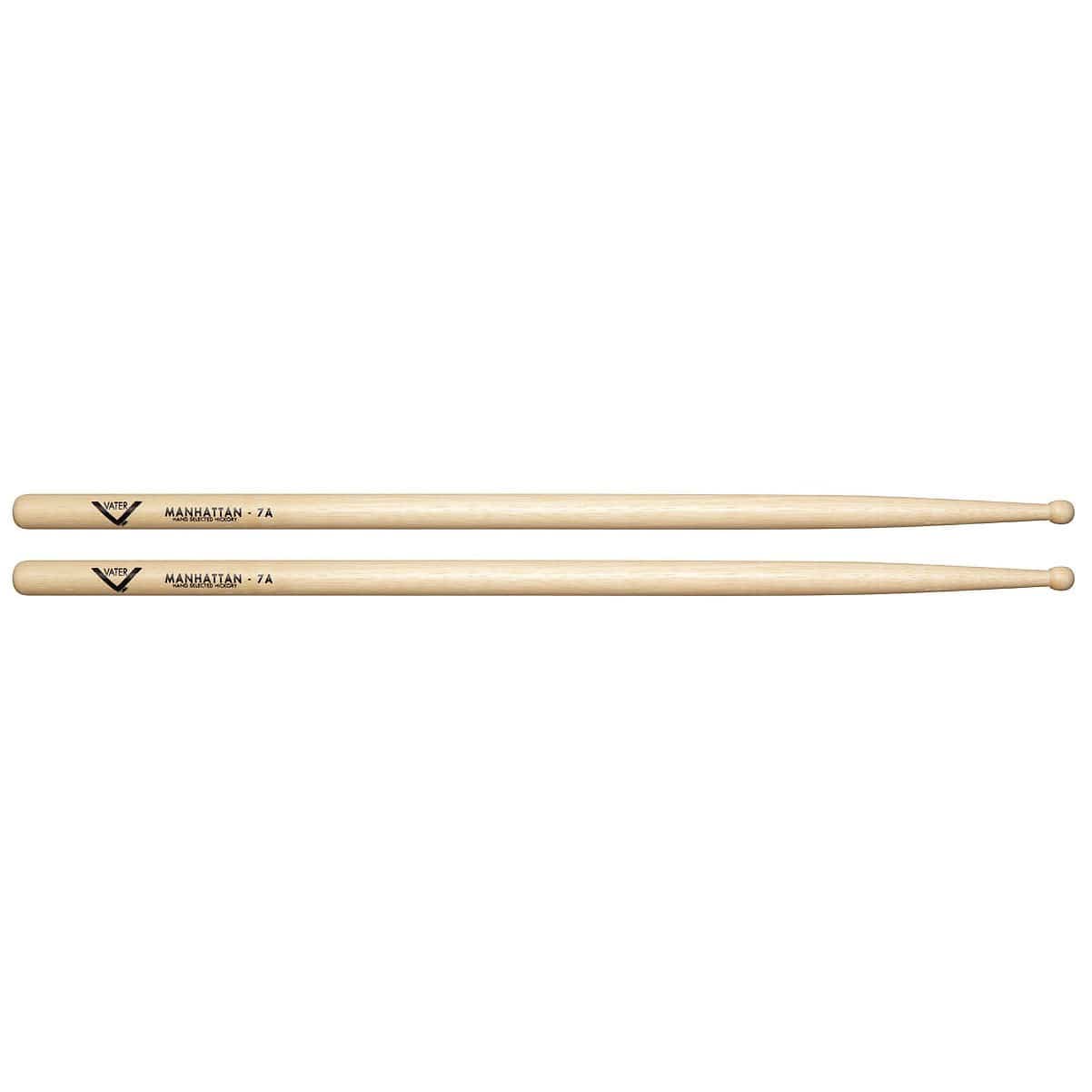 Vater Hickory Manhattan 7A Wood Tip Drum Sticks Drums and Percussion / Parts and Accessories / Drum Sticks and Mallets