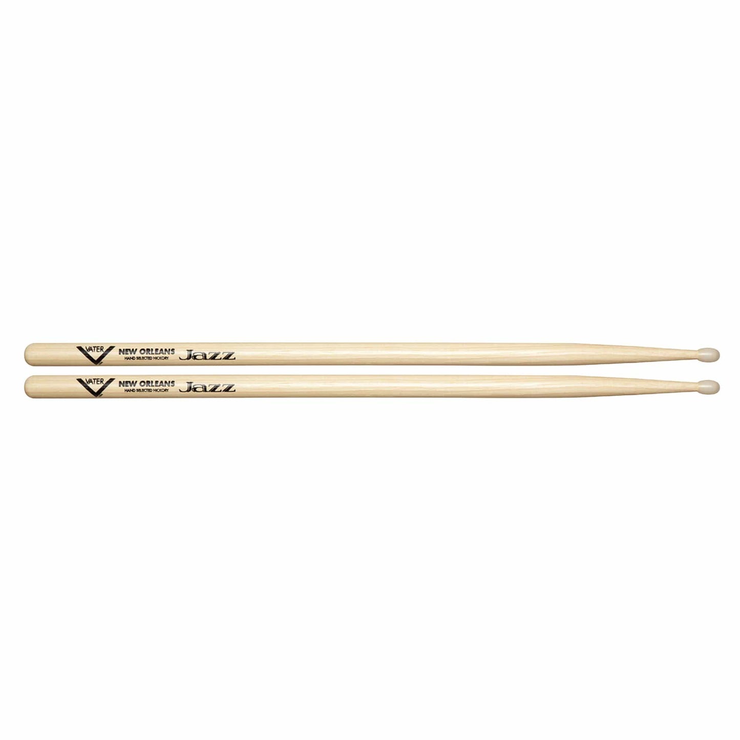 Vater Hickory New Orleans Jazz Nylon Tip Drum Sticks Drums and Percussion / Parts and Accessories / Drum Sticks and Mallets