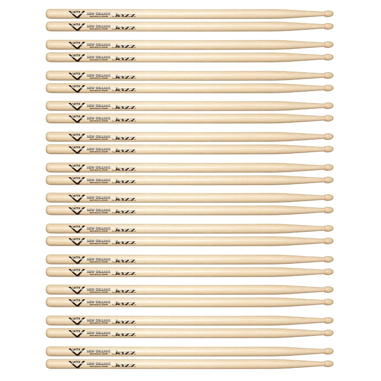 Vater Hickory Power 5A Wood Tip Drum Sticks (12 Pair Bundle) Drums and Percussion / Parts and Accessories / Drum Sticks and Mallets