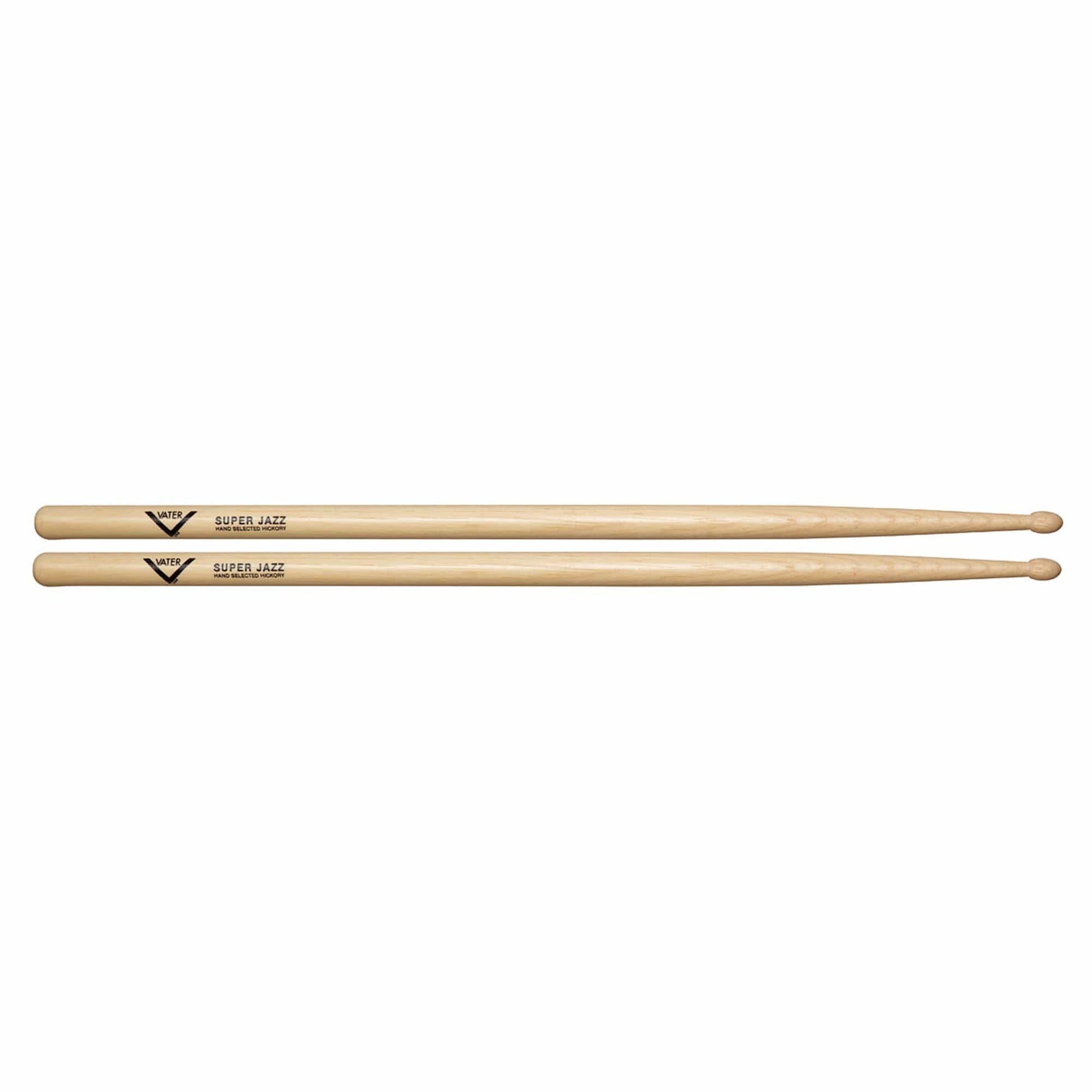 Vater Hickory Super Jazz Wood Tip Drum Sticks Drums and Percussion / Parts and Accessories / Drum Sticks and Mallets