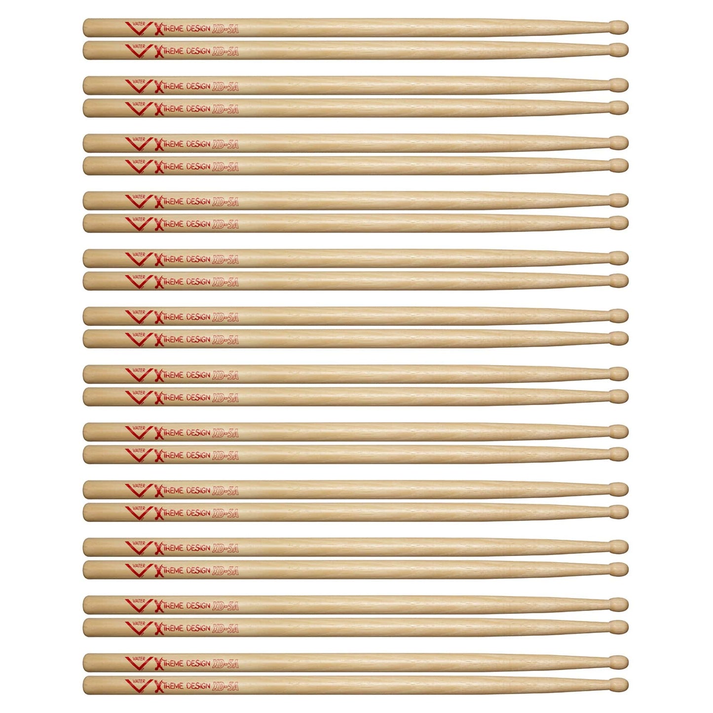 Vater Xtreme Design 5A Wood Tip Drum Sticks (12 Pair Bundle) Drums and Percussion / Parts and Accessories / Drum Sticks and Mallets