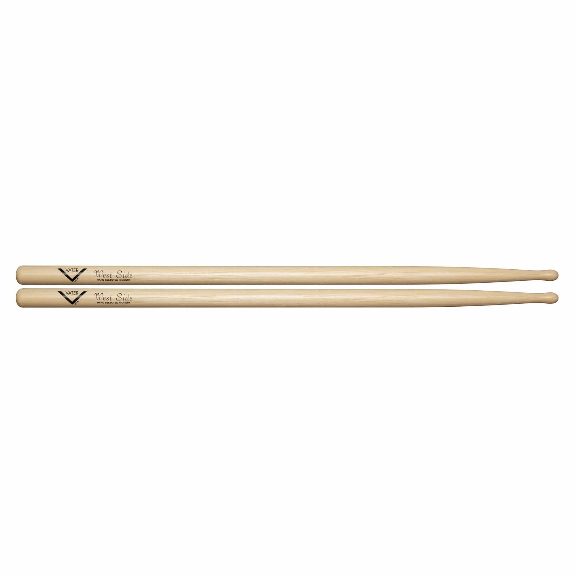 Vater Hickory West Side Wood Tip Drum Sticks Drums and Percussion
