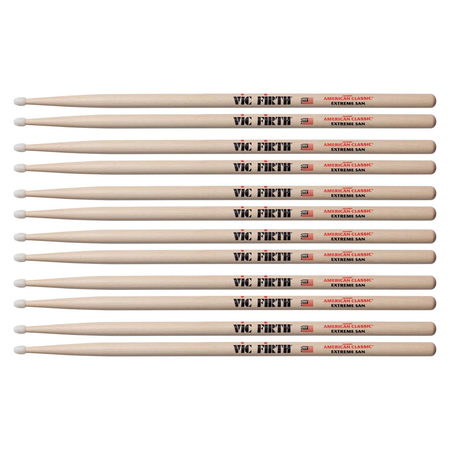 Vic Firth American Classic Extreme 5A Nylon Tip Drum Sticks (6 Pair Bundle) Drums and Percussion / Parts and Accessories / Drum Sticks and Mallets