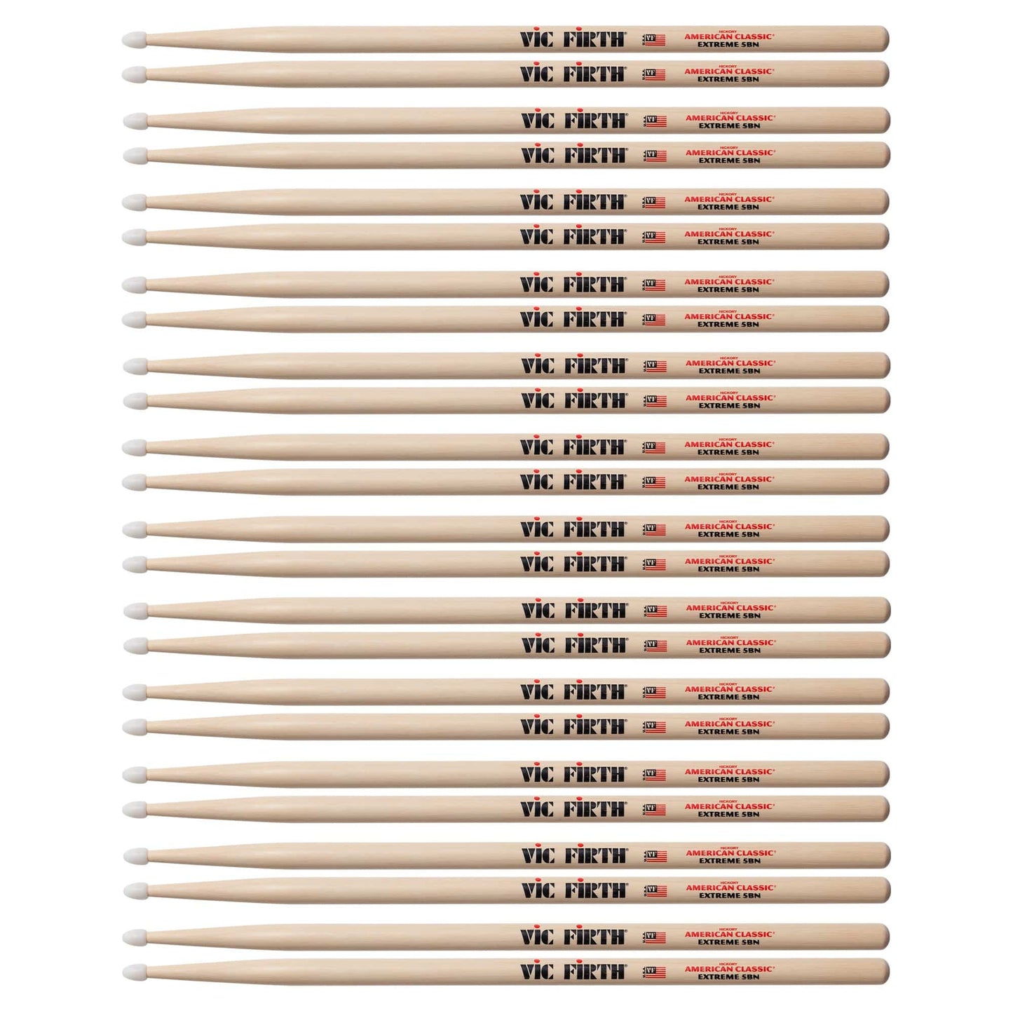 Vic Firth American Classic Extreme 5B Nylon Tip Drum Sticks (12 Pair Bundle) Drums and Percussion / Parts and Accessories / Drum Sticks and Mallets