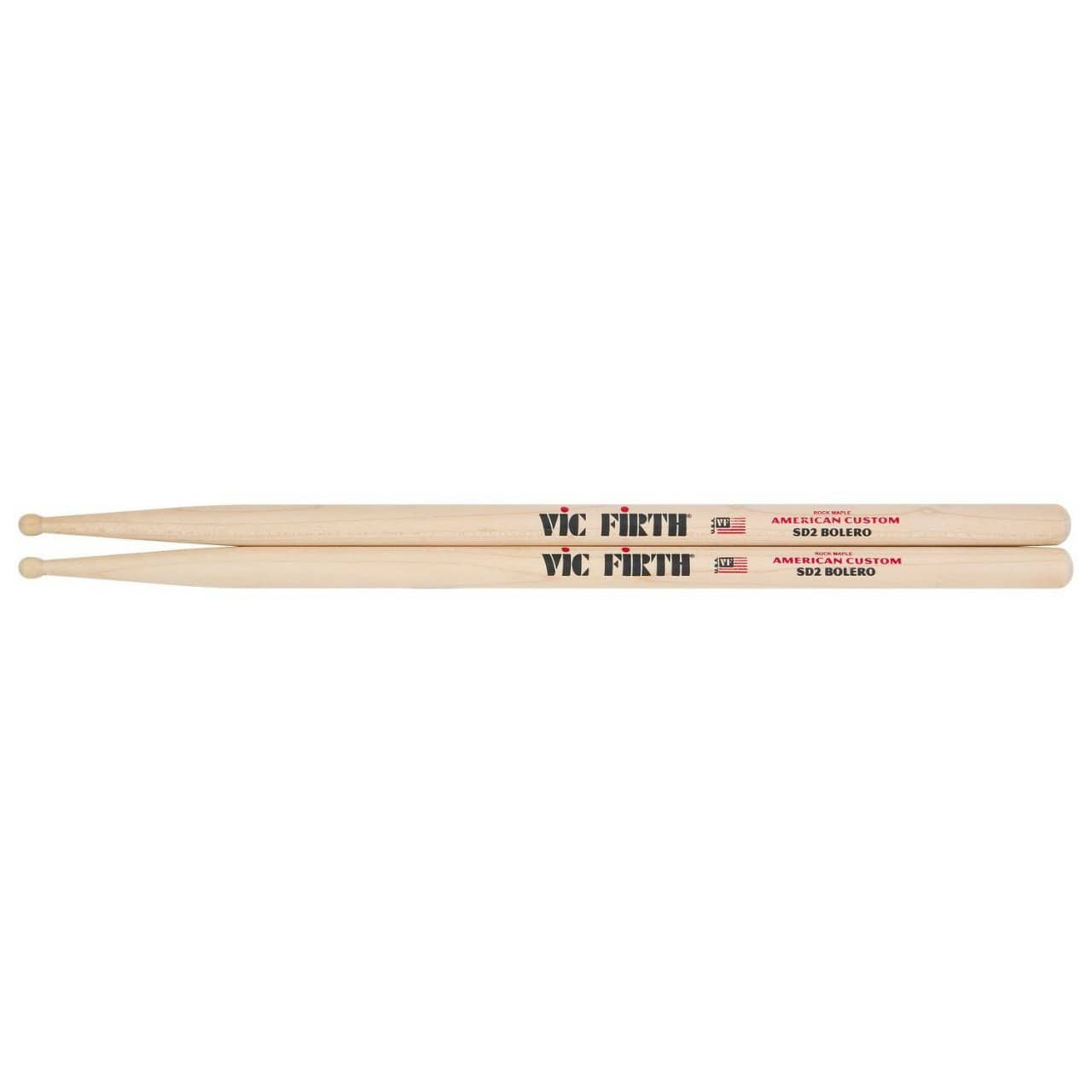 Vic Firth American Custom SD2 Bolero Drum Sticks Drums and Percussion / Parts and Accessories / Drum Sticks and Mallets