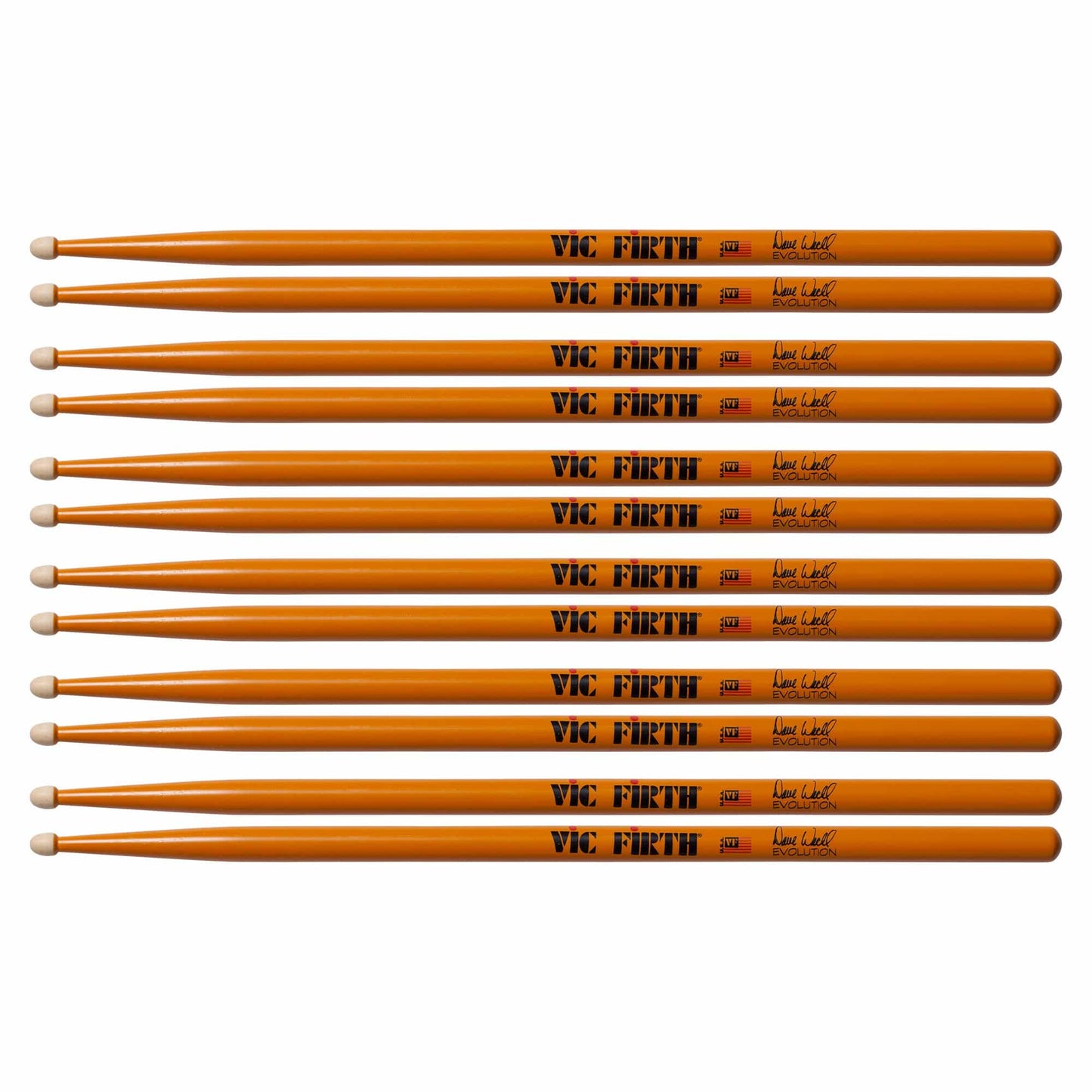 Vic Firth Dave Weckl Evolution Signature Drum Sticks (6 Pair Bundle) Drums and Percussion / Parts and Accessories / Drum Sticks and Mallets