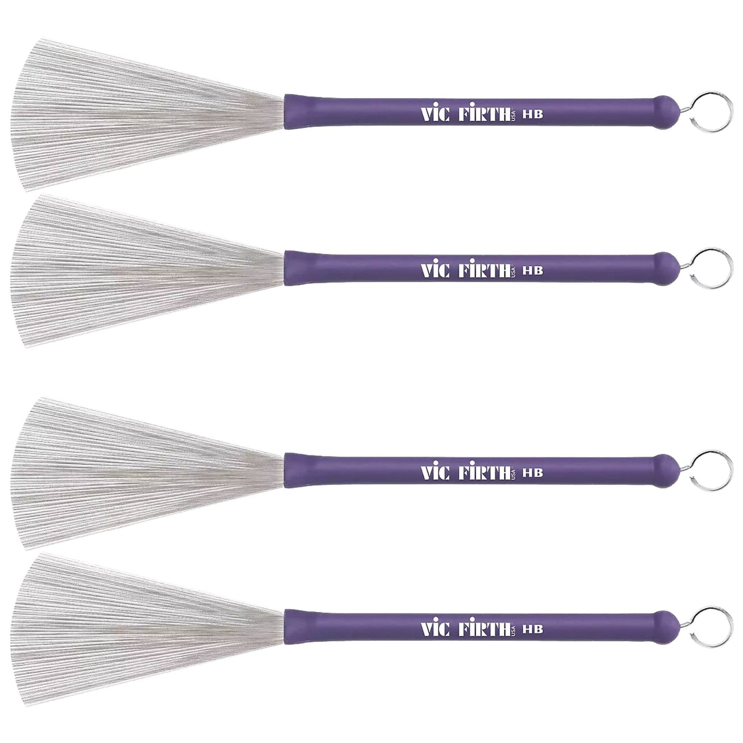 Vic Firth Heritage Brushes (2 Pair Bundle) Drums and Percussion / Parts and Accessories / Drum Sticks and Mallets