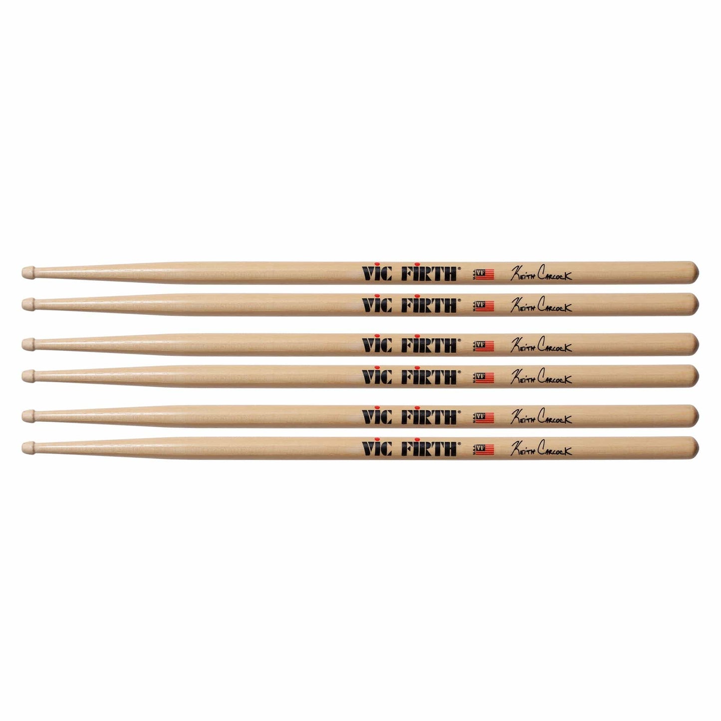 Vic Firth Keith Carlock Signature Drum Sticks (3 Pair Bundle) Drums and Percussion / Parts and Accessories / Drum Sticks and Mallets