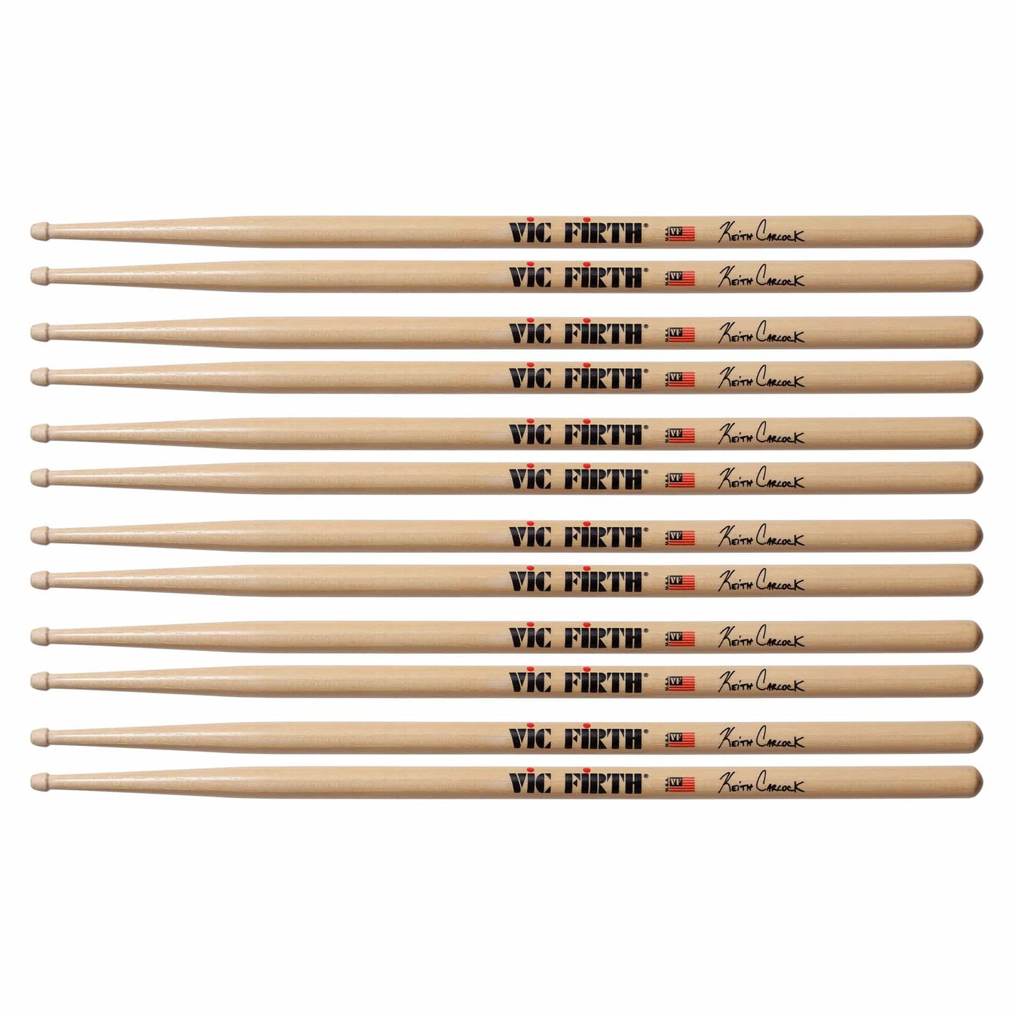 Vic Firth Keith Carlock Signature Drum Sticks (6 Pair Bundle) Drums and Percussion / Parts and Accessories / Drum Sticks and Mallets