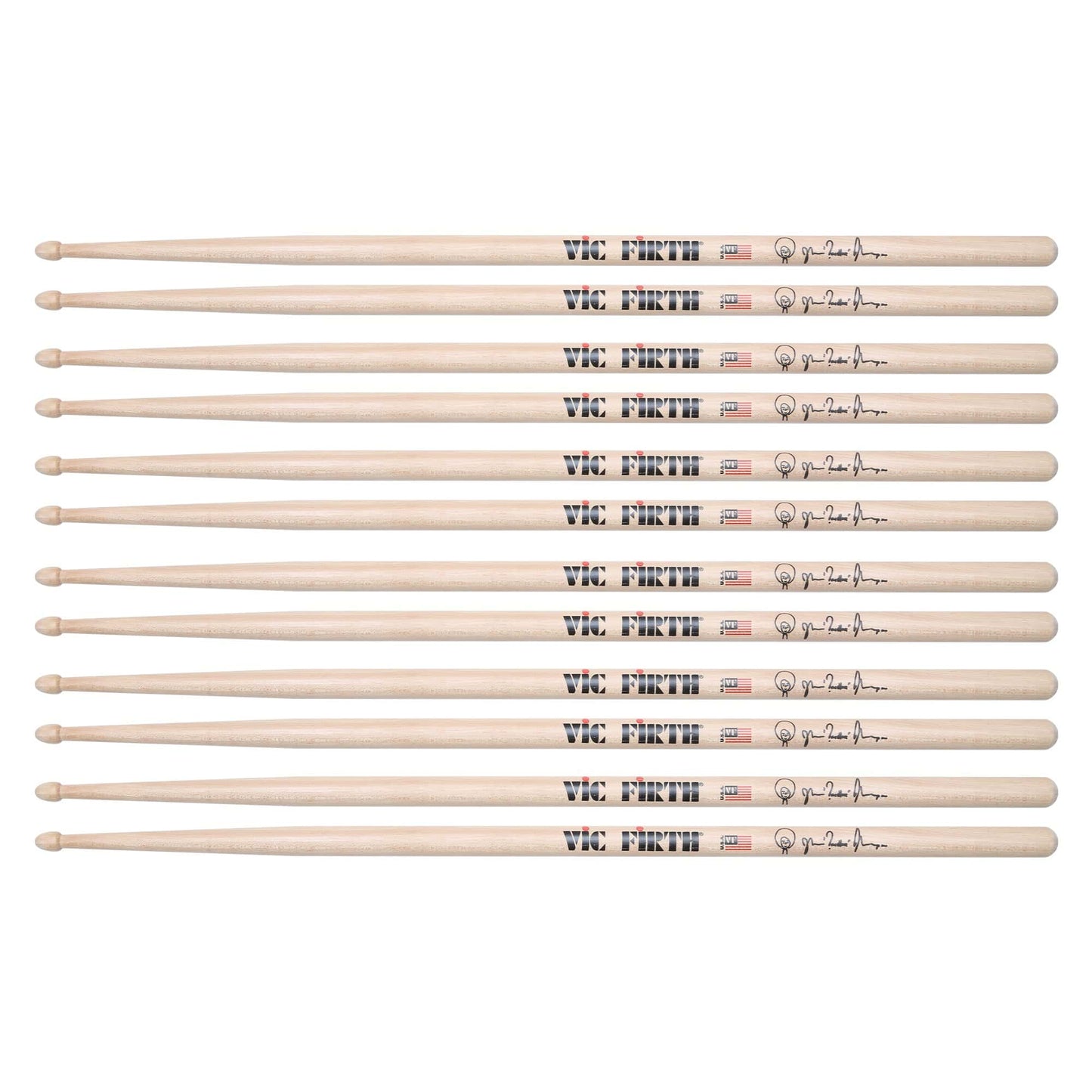 Vic Firth Questlove Natural Drum Sticks (6 Pair Bundle) Drums and Percussion / Parts and Accessories / Drum Sticks and Mallets