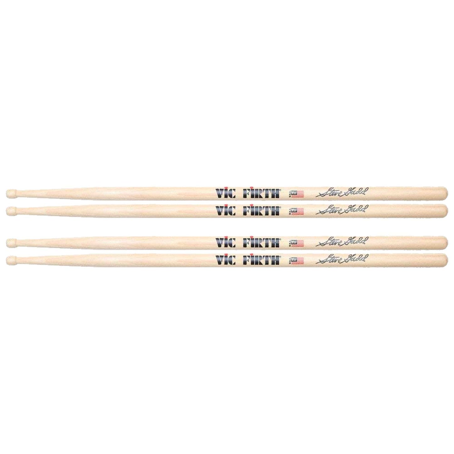Vic Firth SSG2 Steve Gadd Natural Drum Sticks 2 Pack Bundle Drums and Percussion / Parts and Accessories / Drum Sticks and Mallets