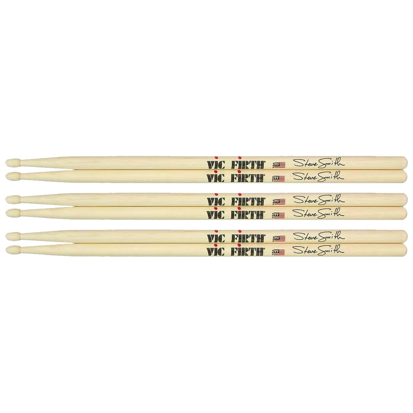 Vic Firth Steve Smith Signature Drum Sticks (3 Pair Bundle) Drums and Percussion / Parts and Accessories / Drum Sticks and Mallets