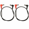 Voodoo Lab Cable 2.5mm Reverse Polarity Center Positive Right-Right 18" 2 Pack Bunlde Accessories / Cables