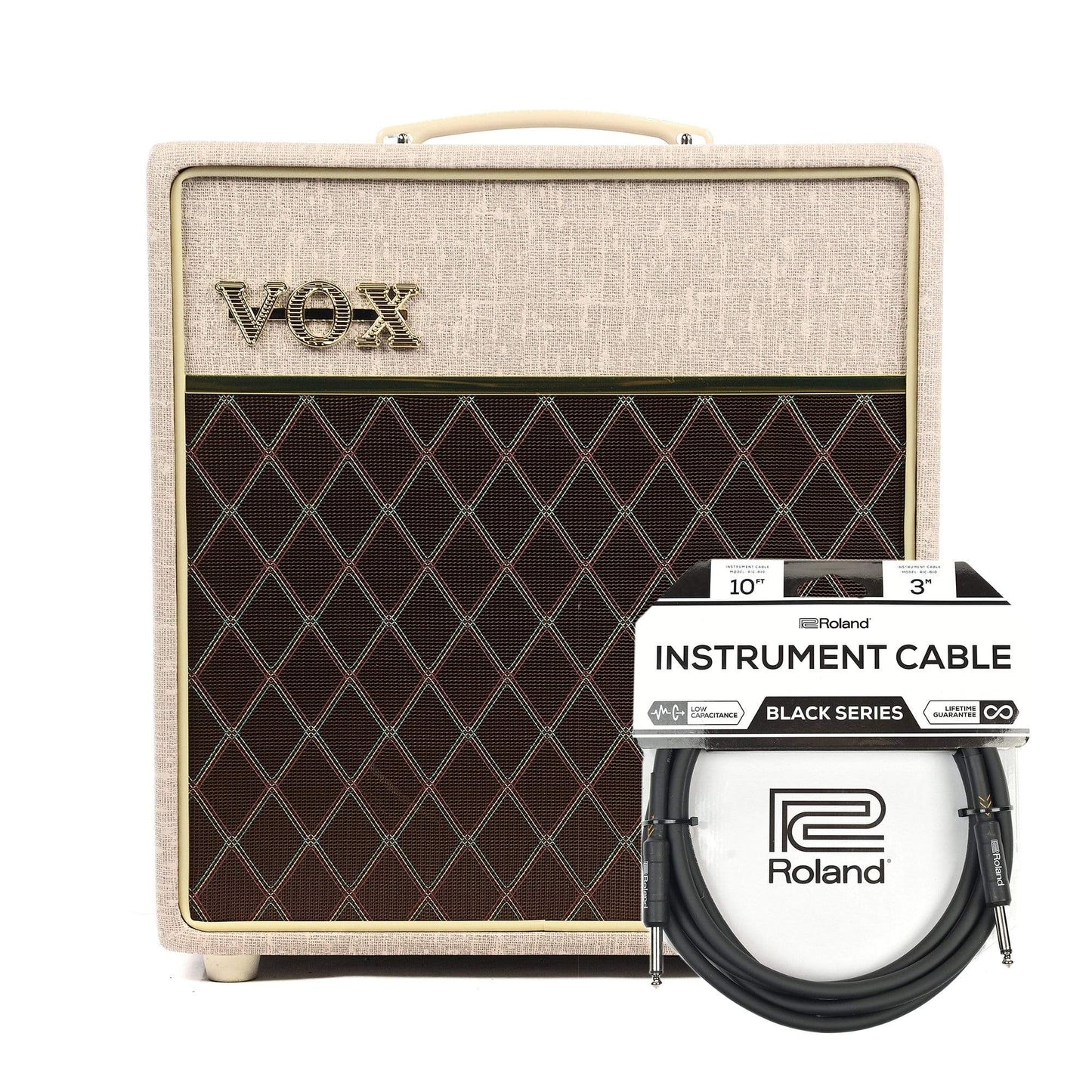 Vox AC4HW1 Hand-Wired 4w 1x12 Combo Cable Bundle Amps / Guitar Combos