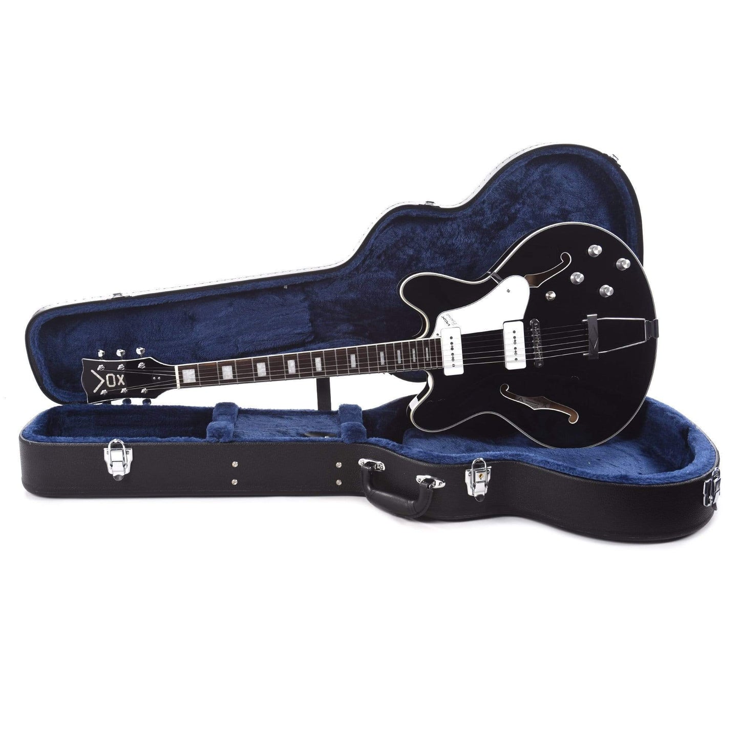 Vox Bobcat V90 Black Electric Guitars / Semi-Hollow