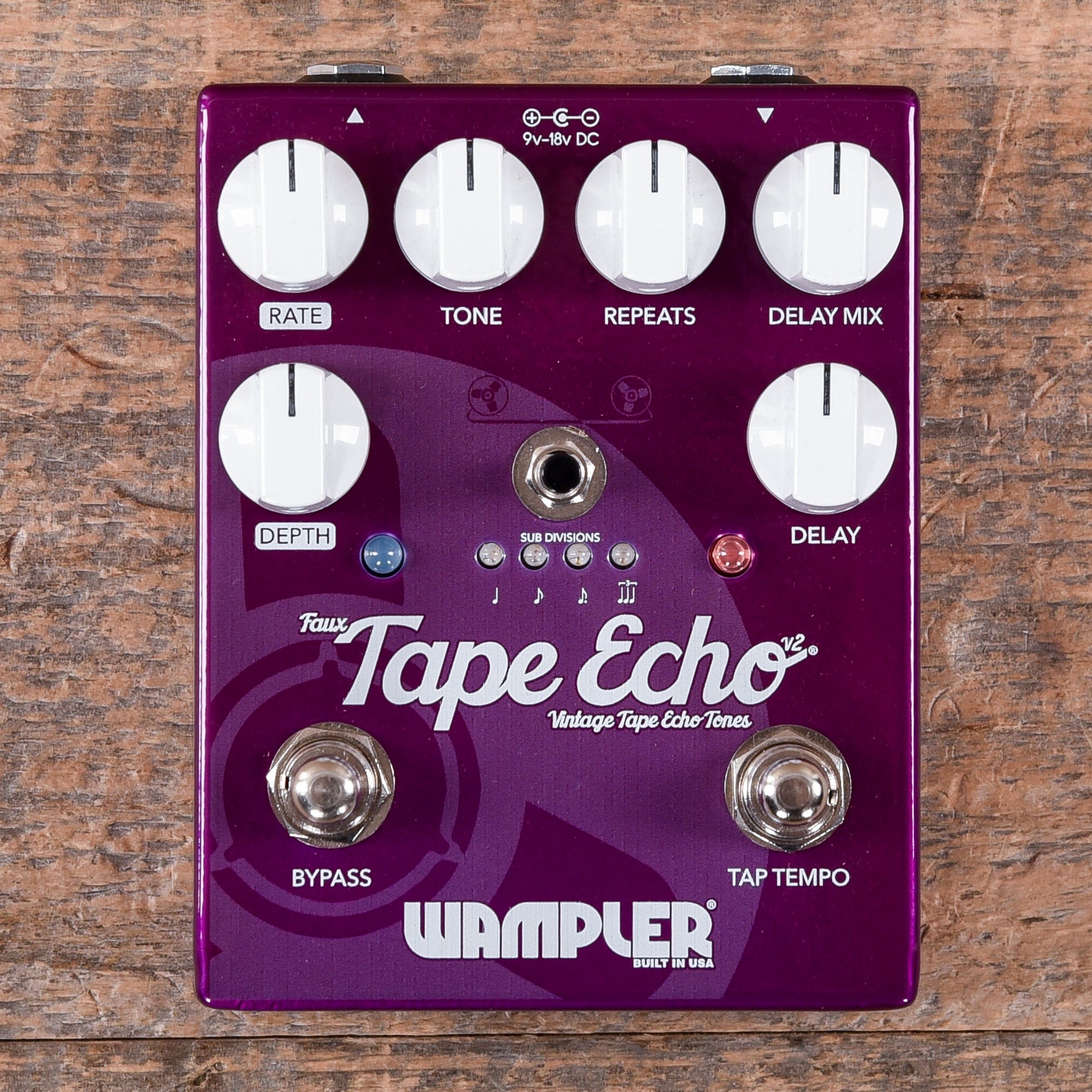 Wampler Faux Tape Echo Delay with Tap Tempo V2 – Chicago Music Exchange
