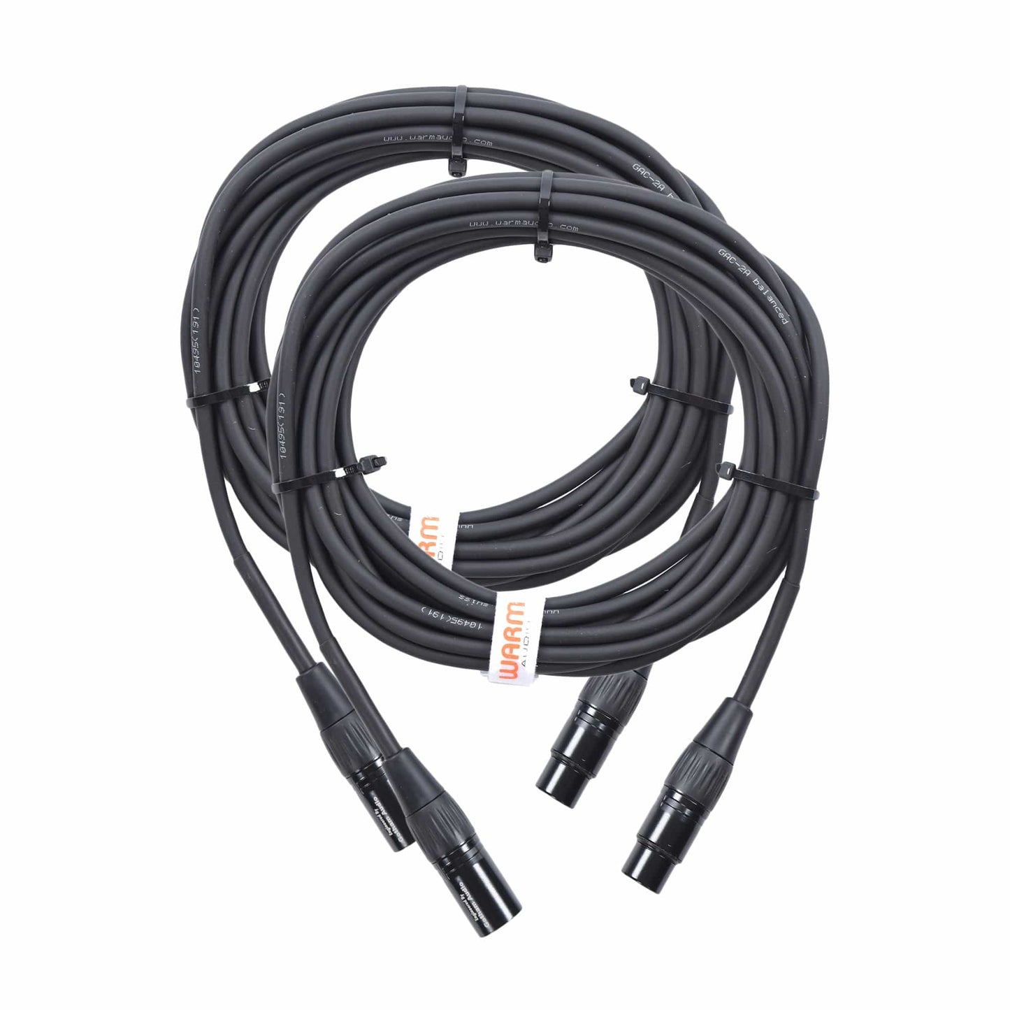 Warm Audio Pro Series XLR Female to XLR Male Microphone Cable 20' 2 Pack Bundle Accessories / Cables