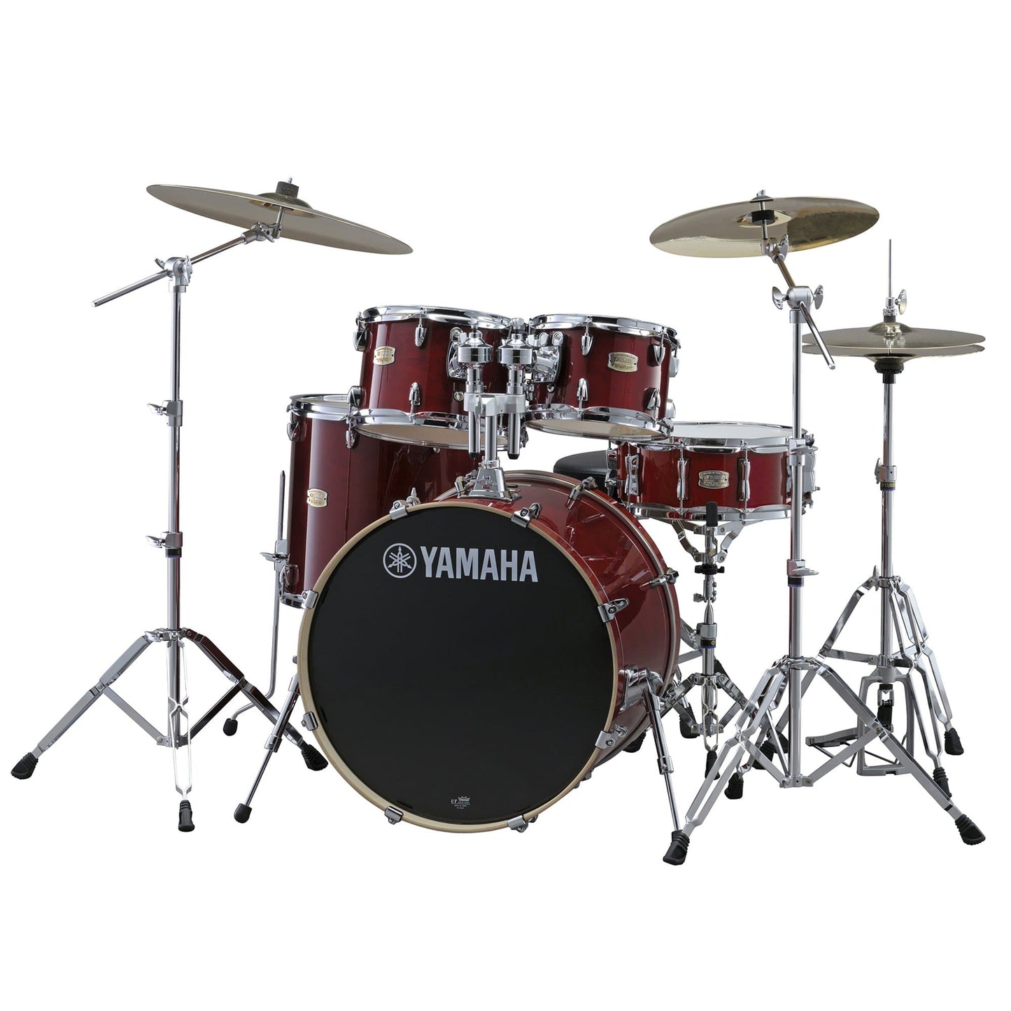 Yamaha Stage Custom 10/12/16/22/5.5x14 5pc. Drum Kit Cranberry Red Drums and Percussion / Acoustic Drums / Full Acoustic Kits