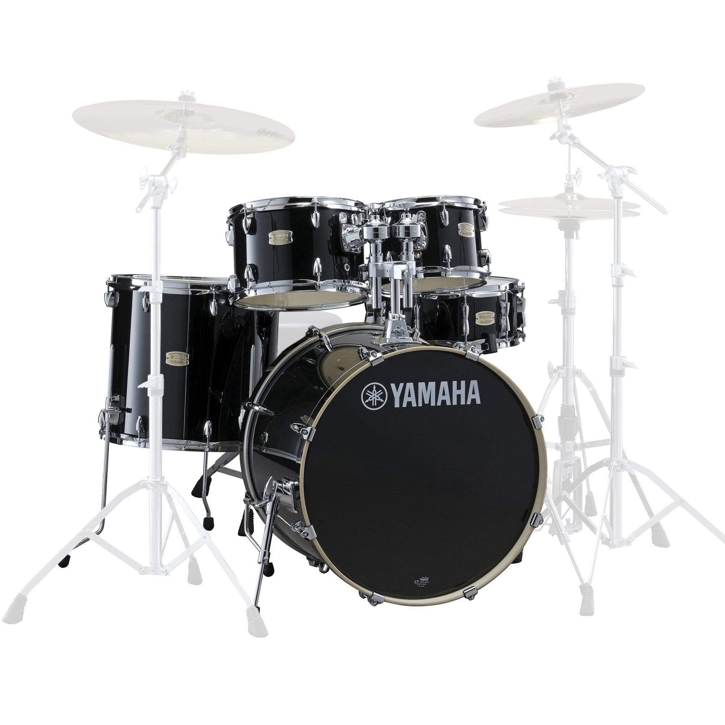 Yamaha Stage Custom 10/12/16/22/5.5x14 5pc. Drum Kit Raven Black Drums and Percussion / Acoustic Drums / Full Acoustic Kits