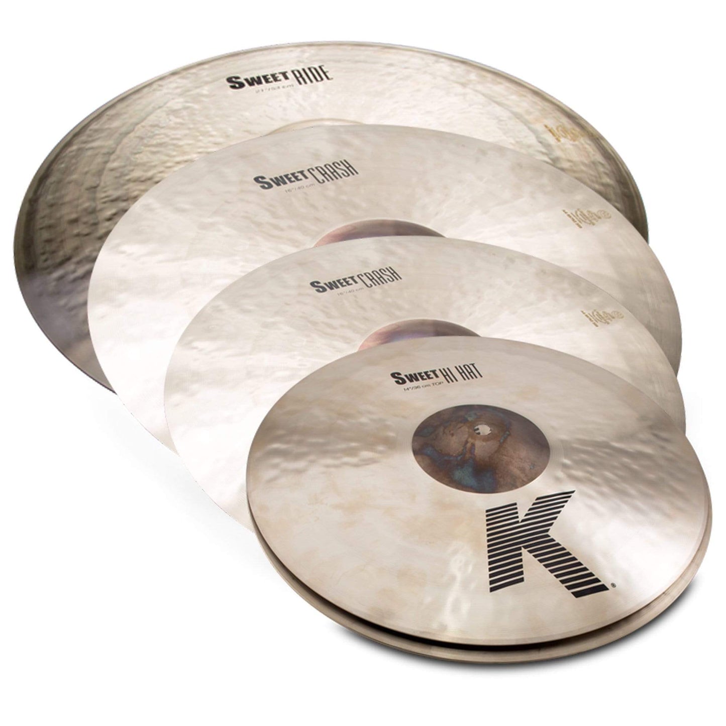 Zildjian 15/17/19/21" K Sweet Cymbal Set (4-Pack Bundle) Drums and Percussion / Cymbals / Ride