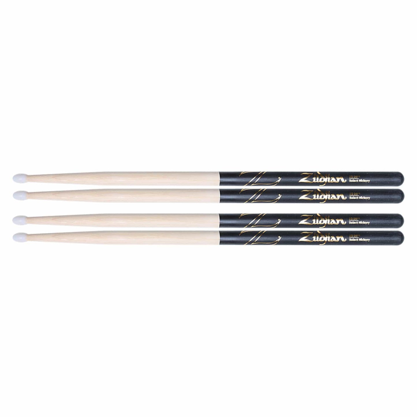 Zildjian 5B Nylon Tip Dip Drum Sticks (2 Pair Bundle) Drums and Percussion / Parts and Accessories / Drum Sticks and Mallets