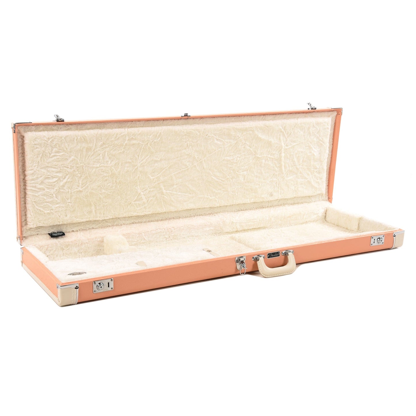 Fender Pacific Peach Case & Accessory Bundle for Precision Bass/Jazz Bass
