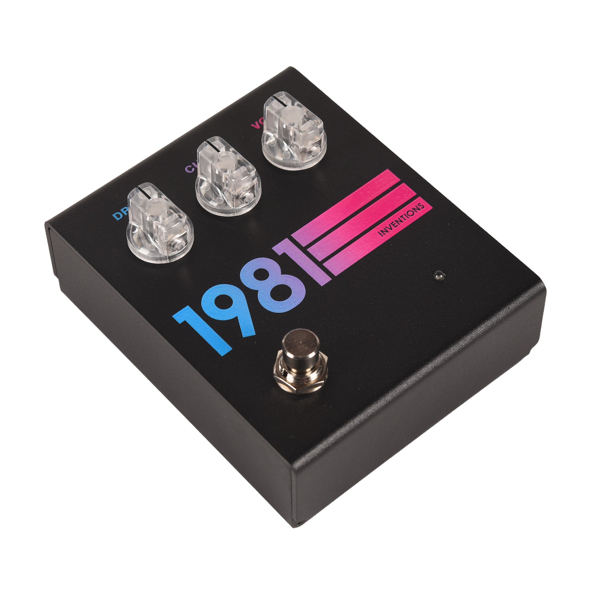 1981 Inventions DRV Overdrive Pedal Black Hyperfade