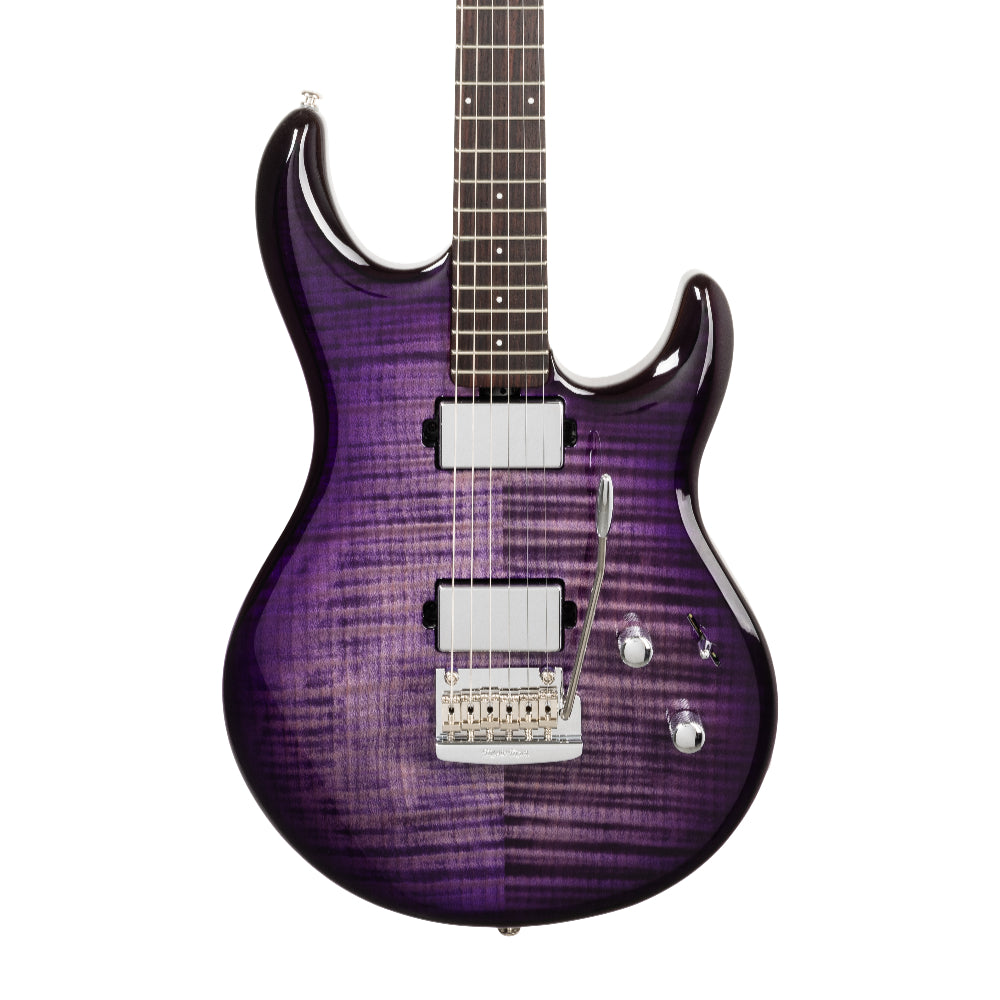 Music Man Luke 4 Maple Top HH Grape Slushie w/ Roasted Figured Maple Neck