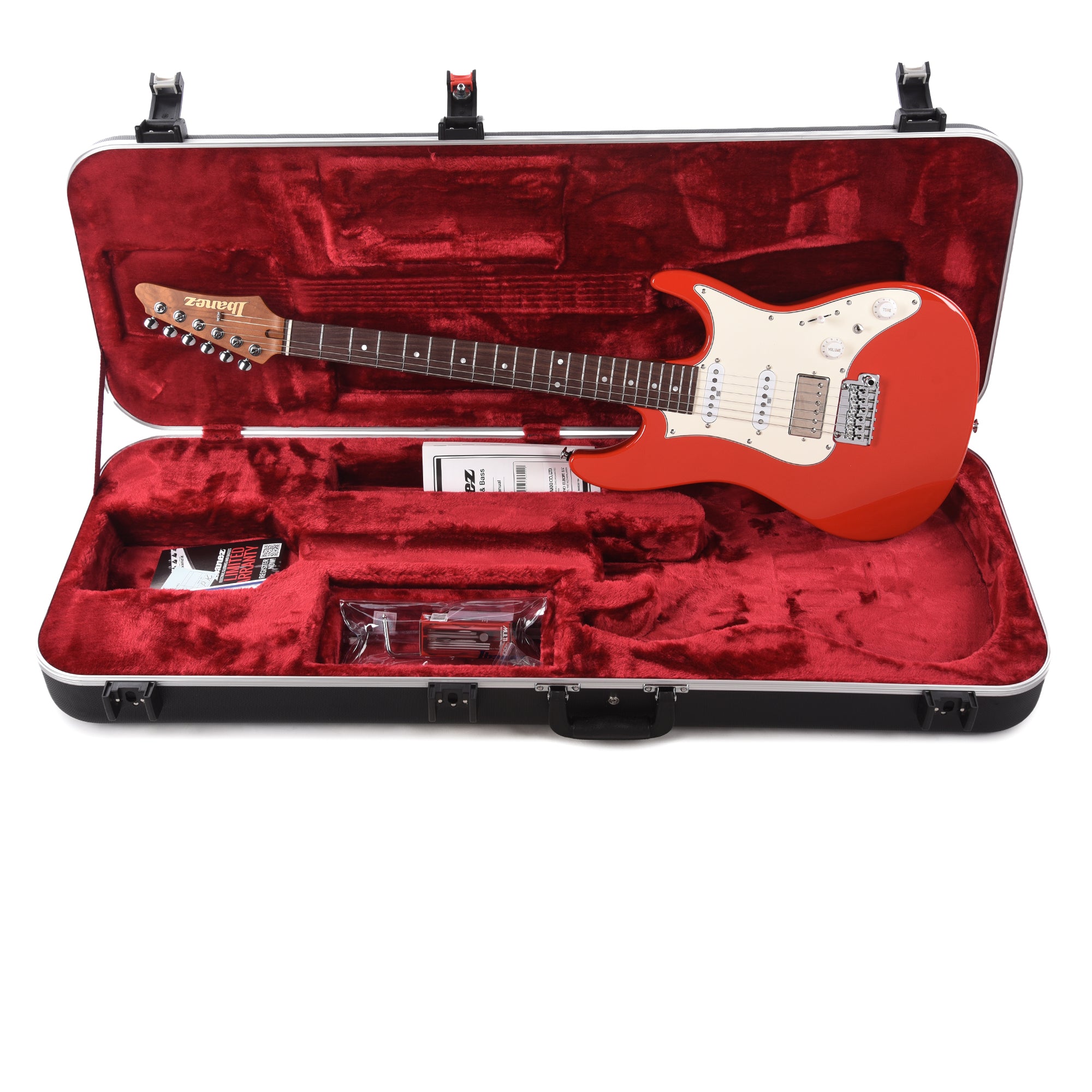 Ibanez AZ2204NWVR AZ Prestige Electric Guitar Vermillion Red