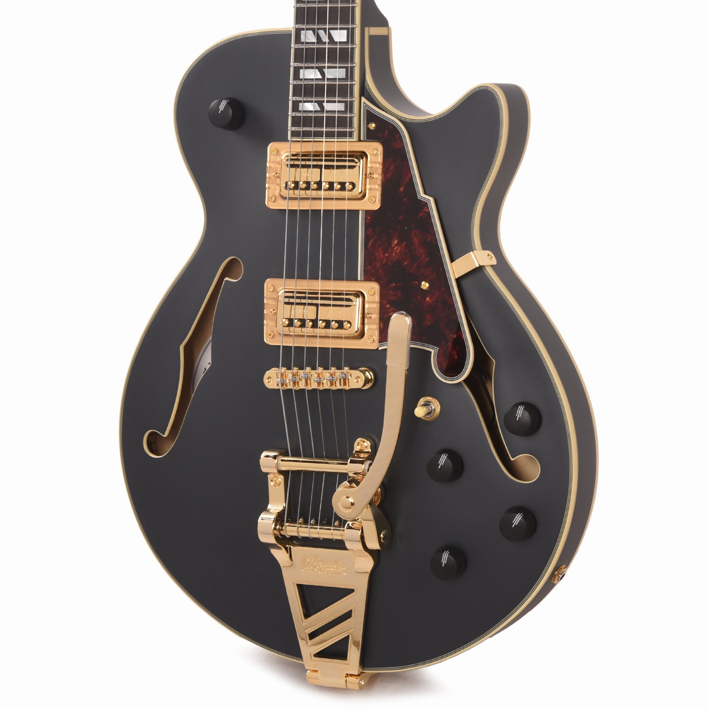 D'Angelico Deluxe Bobby Weir 3 Semi-Hollow Matte Stone