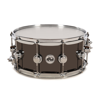 DW 6.5x14 Black Nickel Over Brass Snare Drum w/ Chrome Hdw