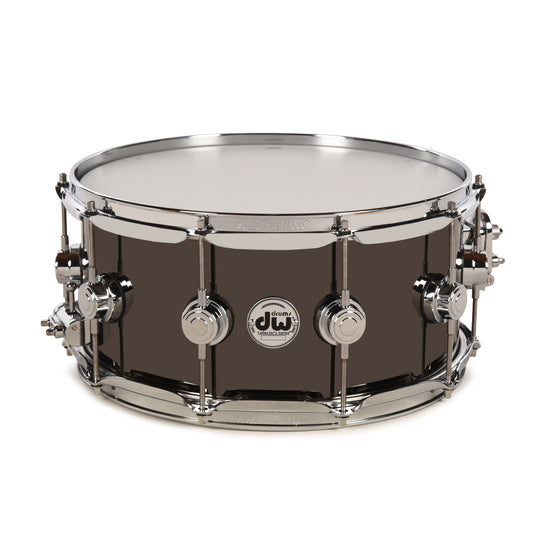 DW 6.5x14 Black Nickel Over Brass Snare Drum w/ Chrome Hdw