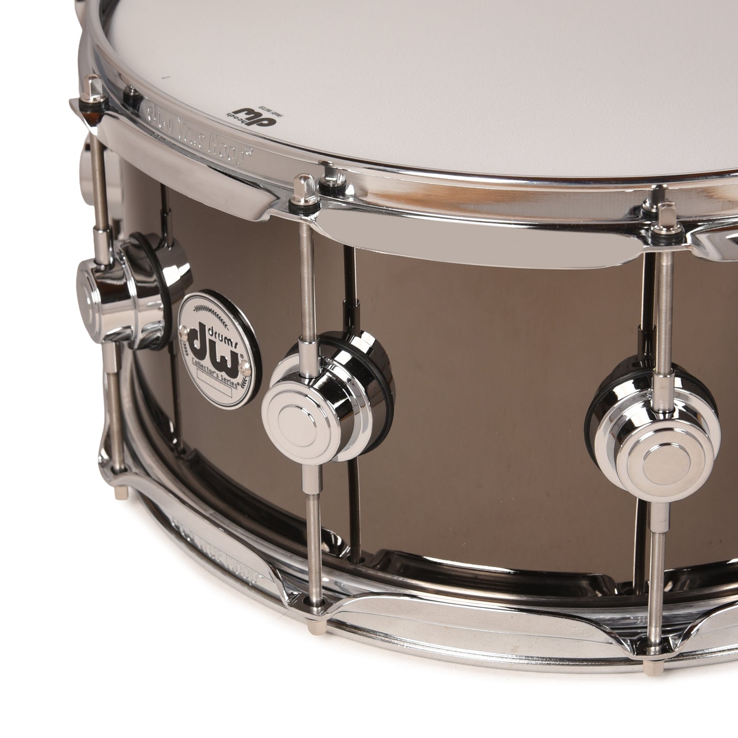 DW 6.5x14 Black Nickel Over Brass Snare Drum w/ Chrome Hdw