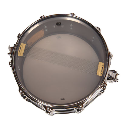 DW 6.5x14 Black Nickel Over Brass Snare Drum w/ Chrome Hdw