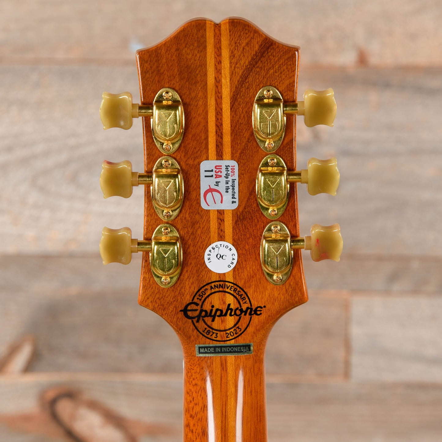 Epiphone Original 150th Anniversary Zephyr DeLuxe Regent Aged Antique Natural