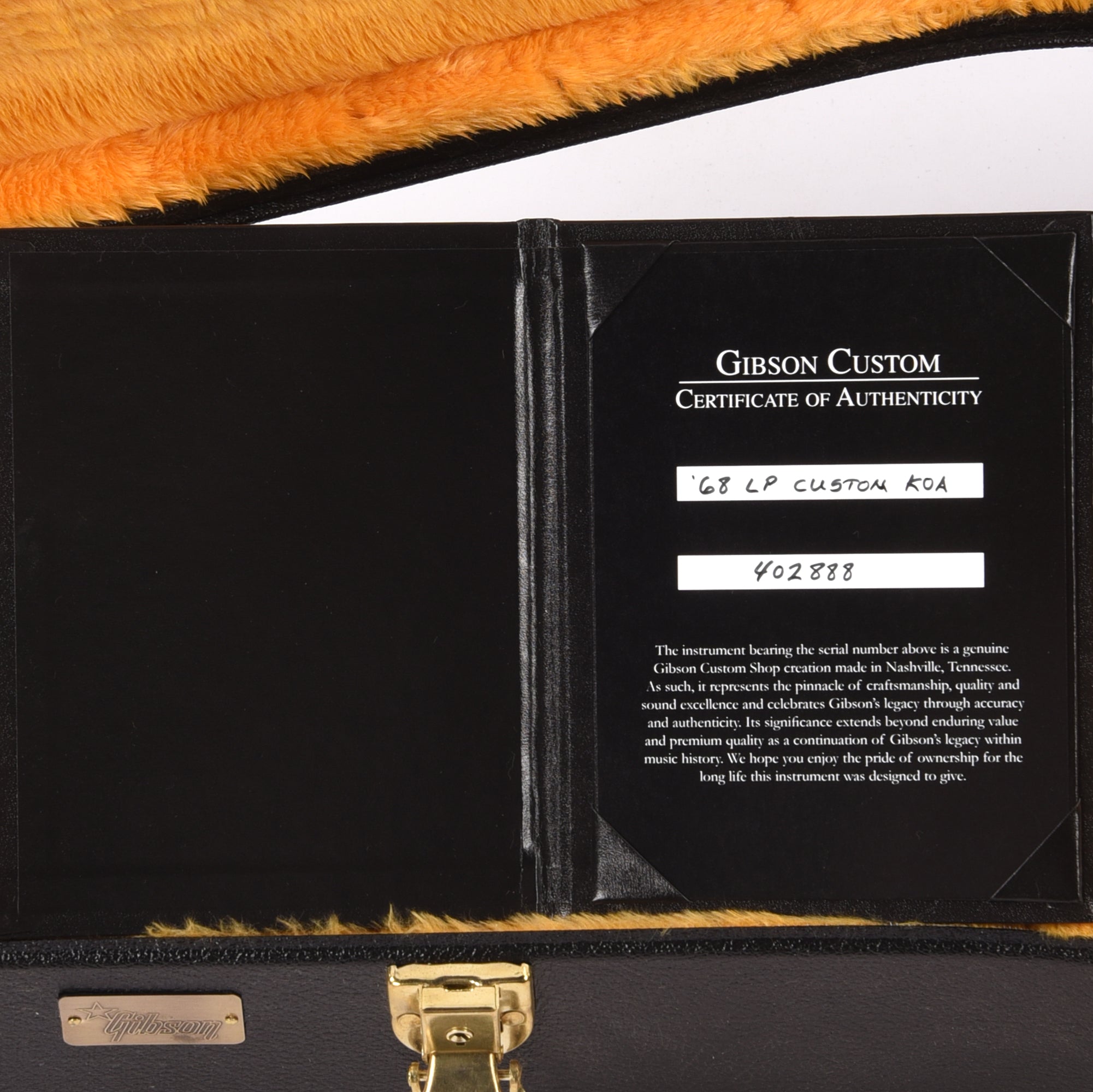Gibson Custom Shop 1968 Les Paul Custom 
