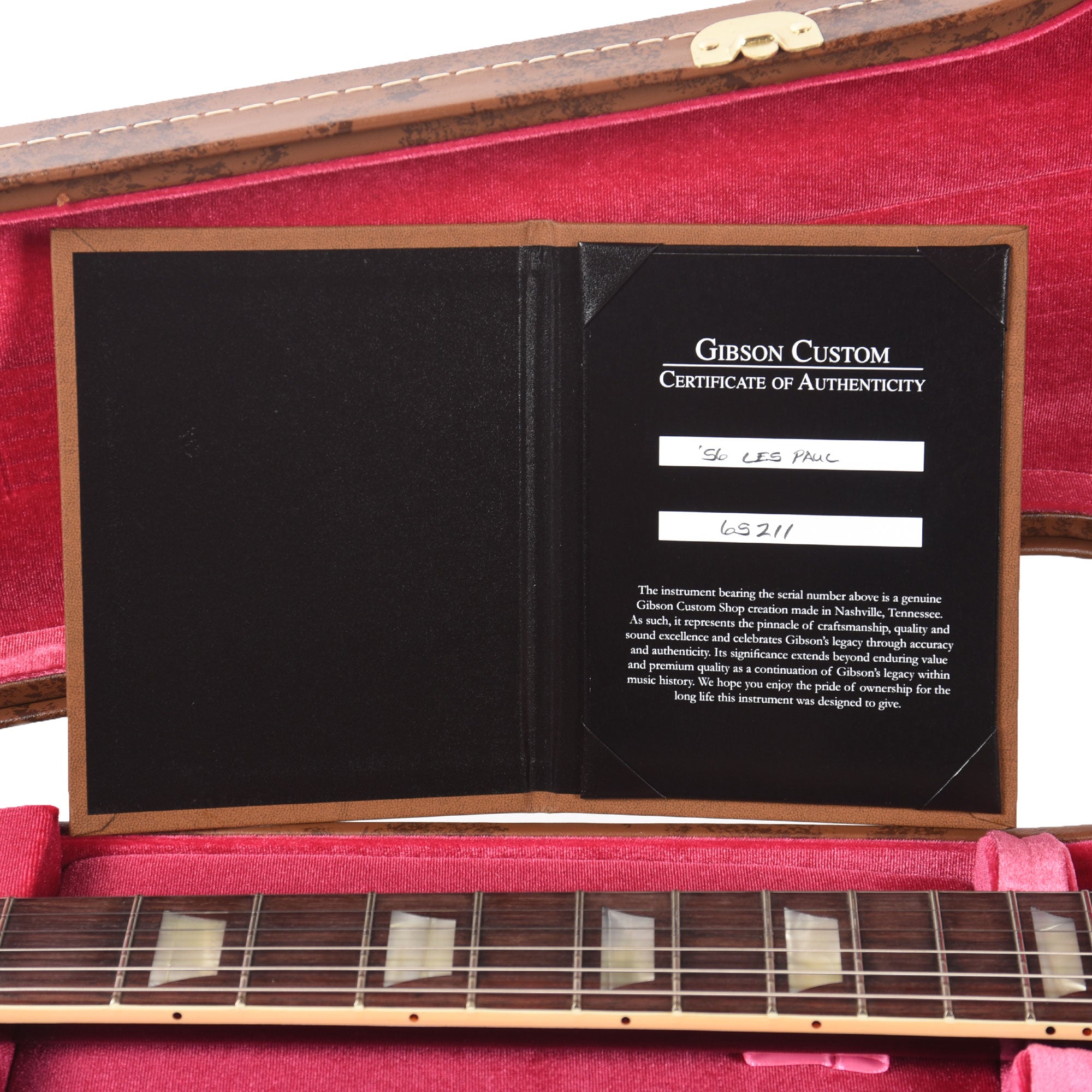 Gibson Custom Shop 1956 Les Paul Standard Antique Ebony Top Dark Back VOS w/Mini Humbuckers