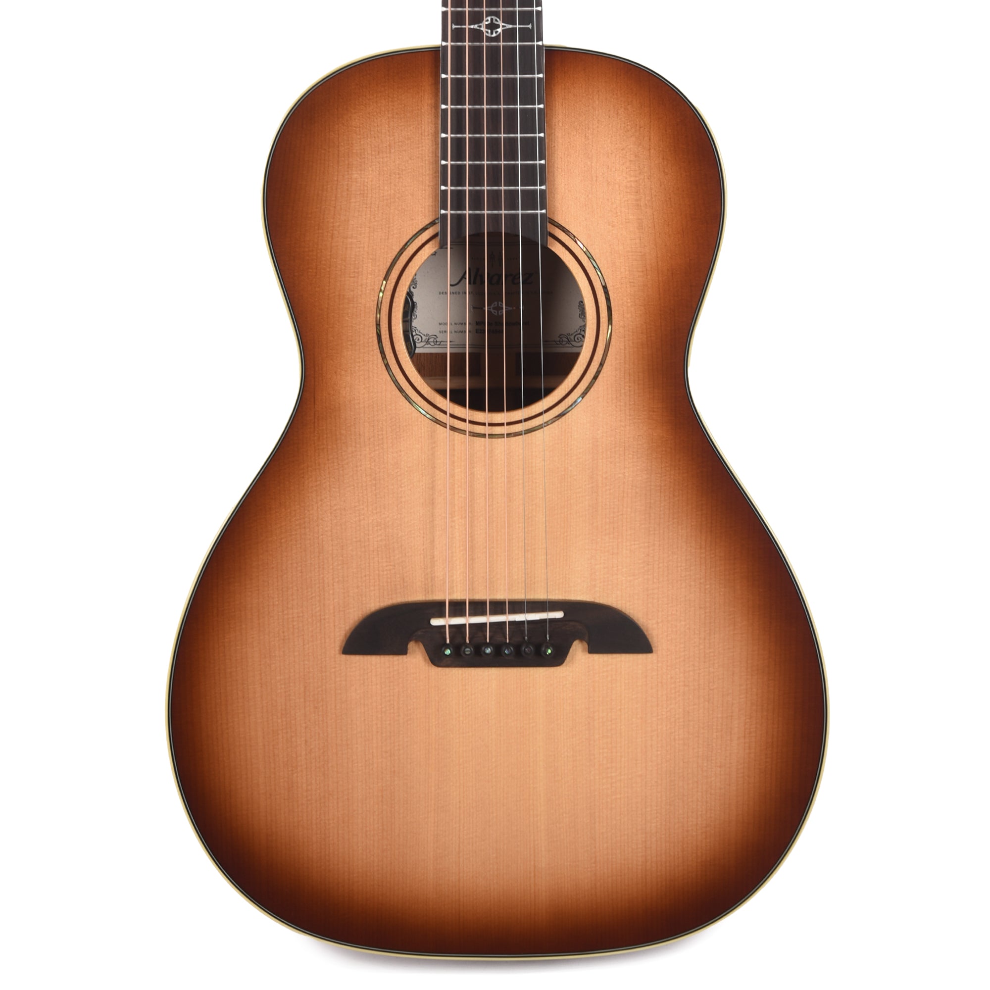 Alvarez MP60e Masterworks Parlor Solid AAA Sitka Spruce/Solid African Mahogany Natural