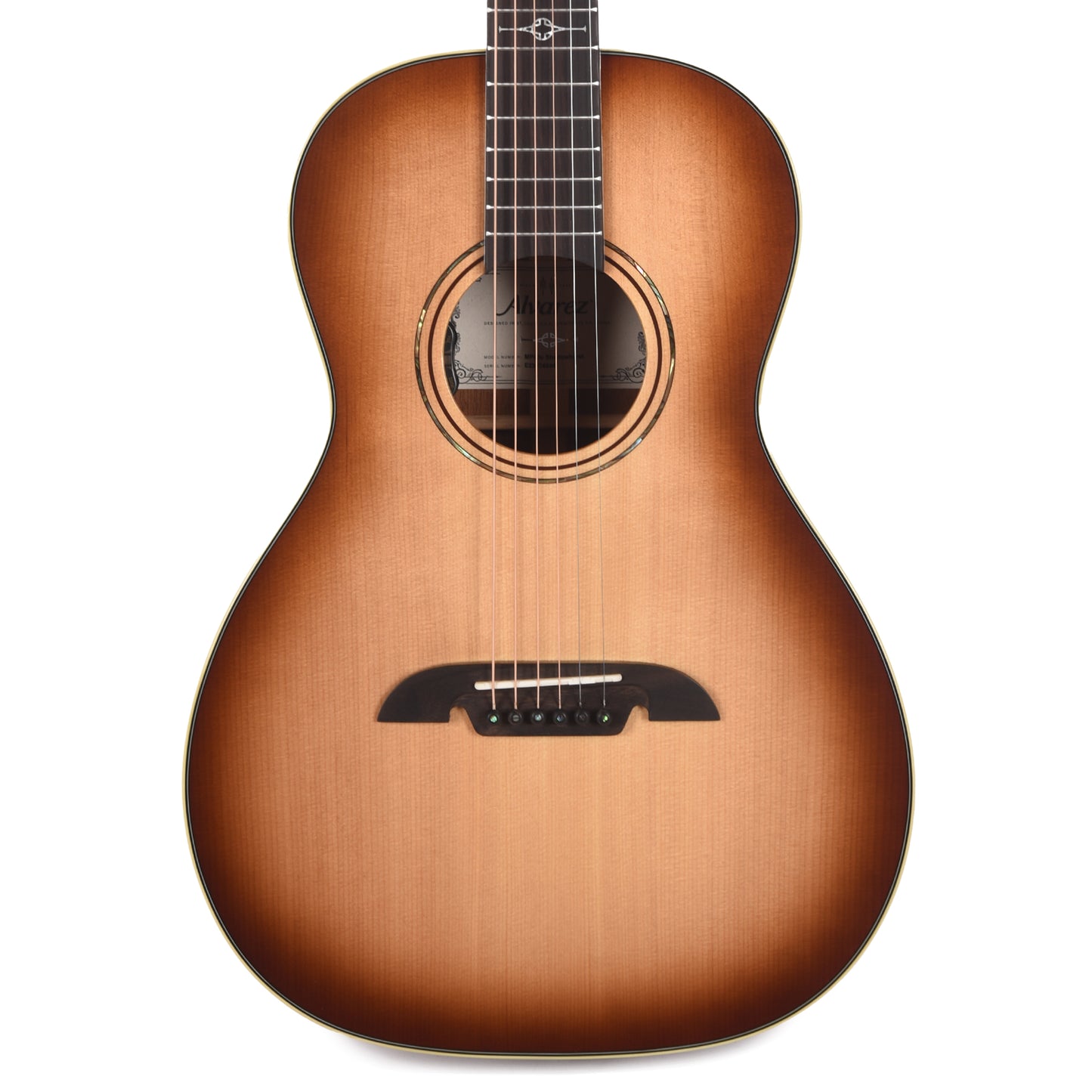 Alvarez MP60e Masterworks Parlor Solid AAA Sitka Spruce/Solid African Mahogany Natural